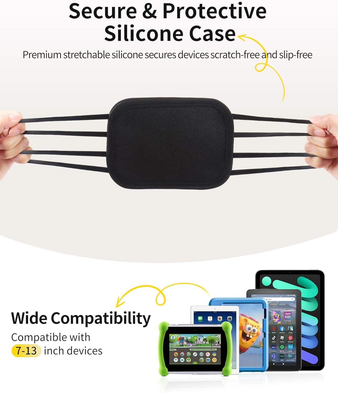 Thumbnail 2 de FANGOR Car Tablet Headrest Mount 7–12.9 in