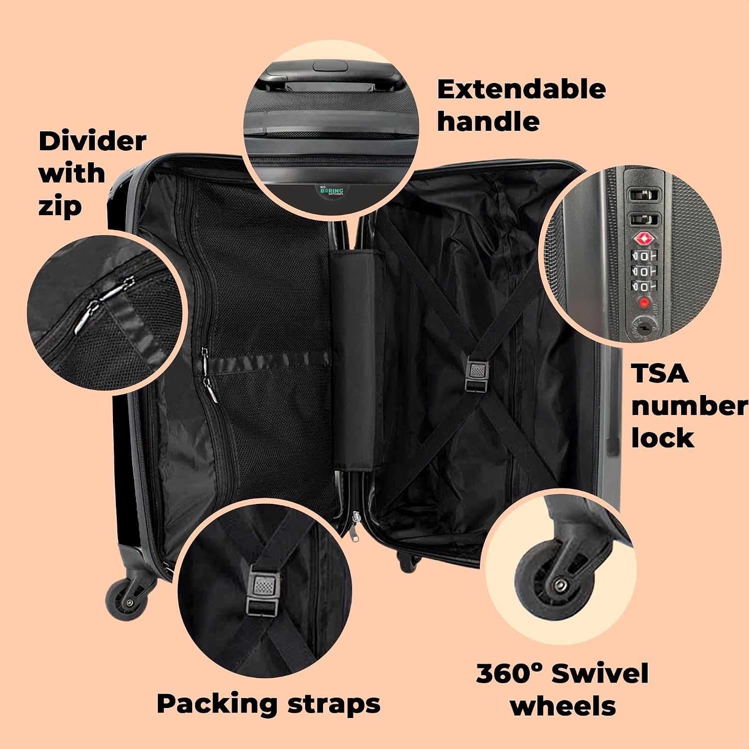 Thumbnail 6 de NoBoringSuitcases.com Valigia Grande 72L 67cm