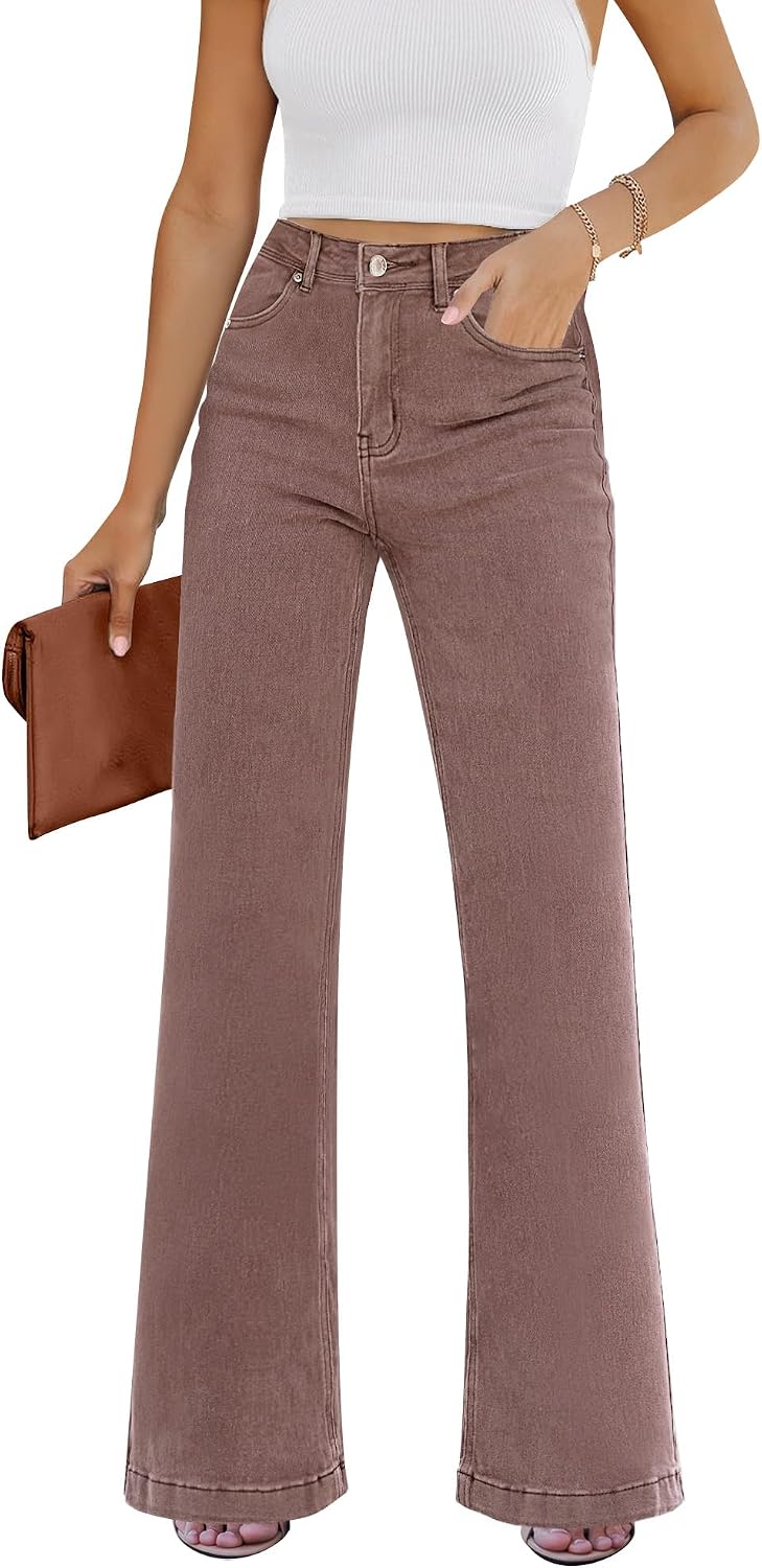 Detalle de GRAPENT Women's Flare Jeans in Stretch Denim