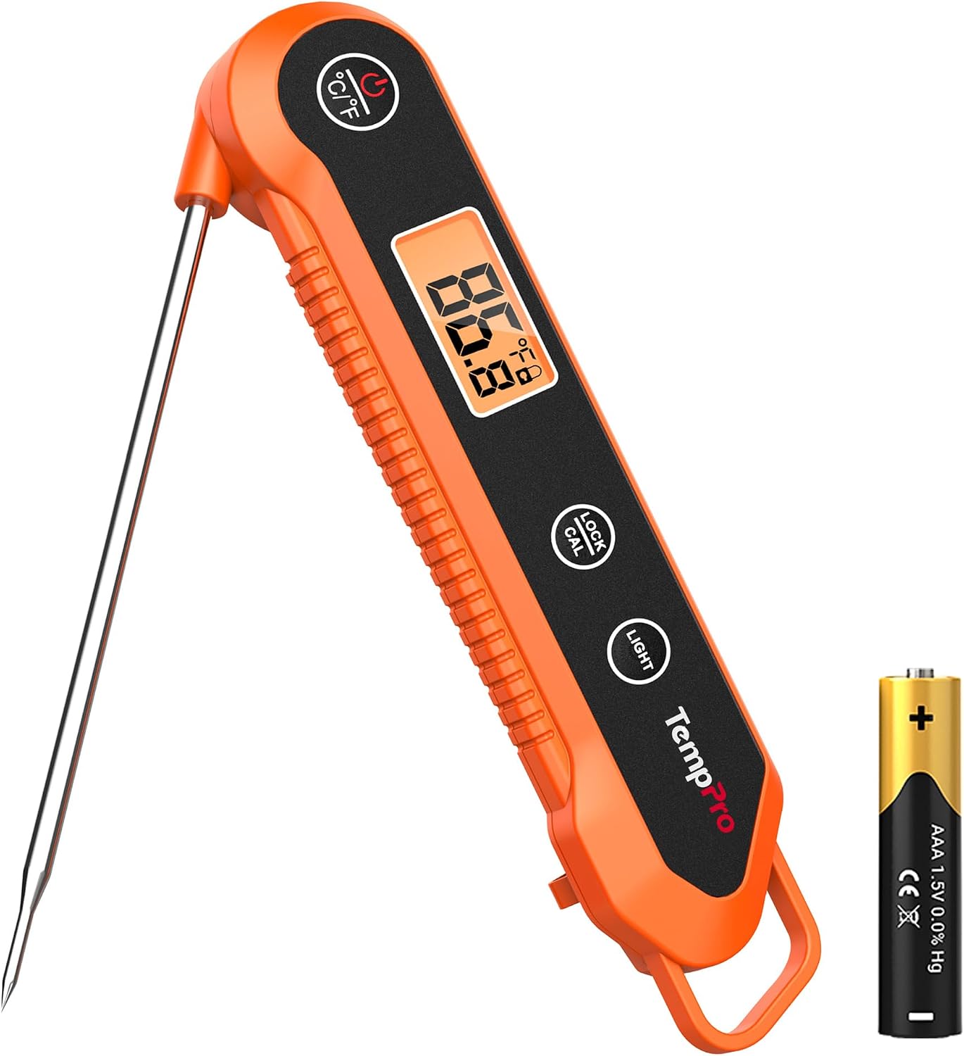 Detalle de TempPro digital meat thermometer with 3.9-inch probe