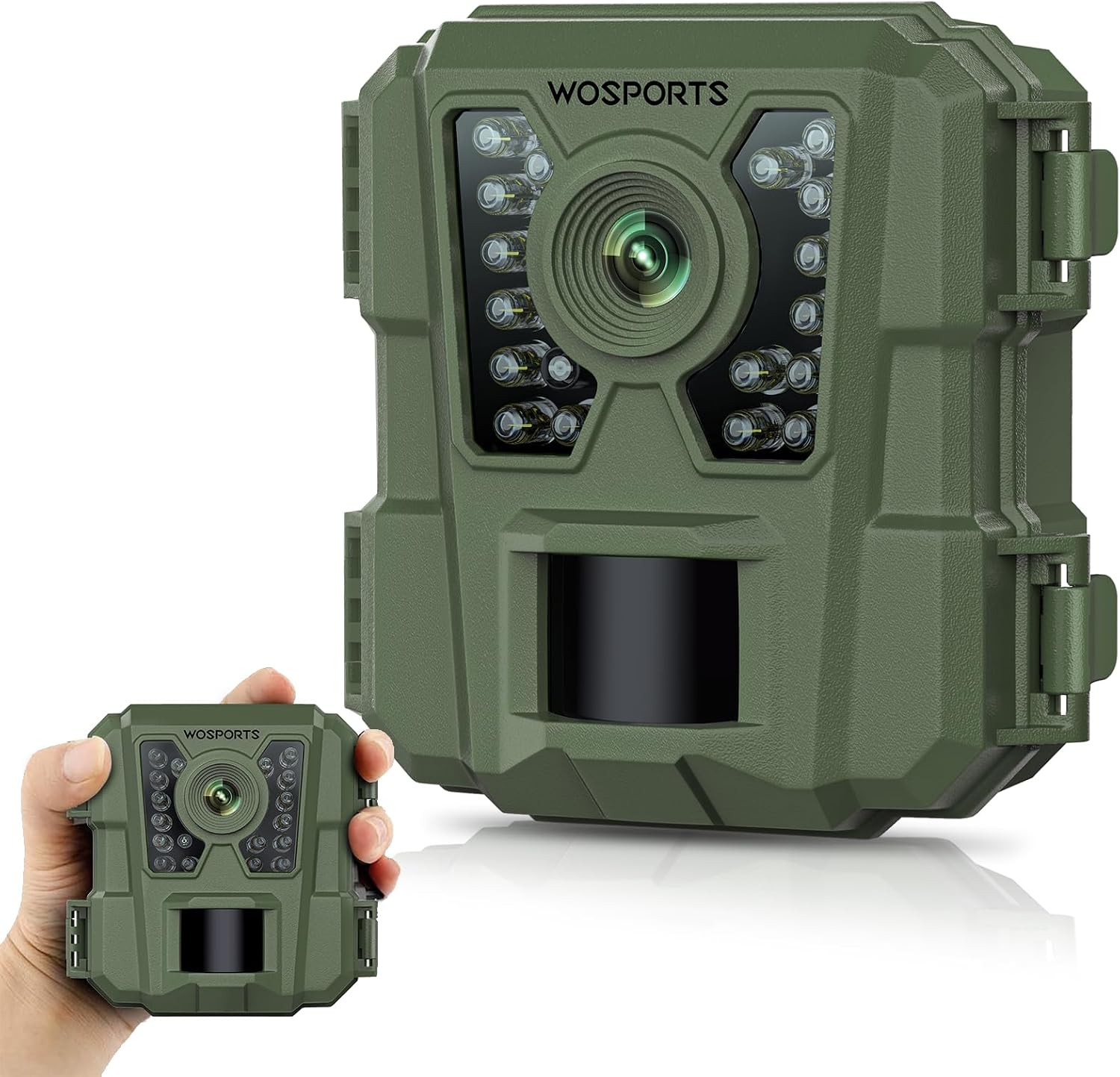 Detalle de WOSPORTS Mini Trail Camera, 30MP Photos, 1080p Video & Night Vision