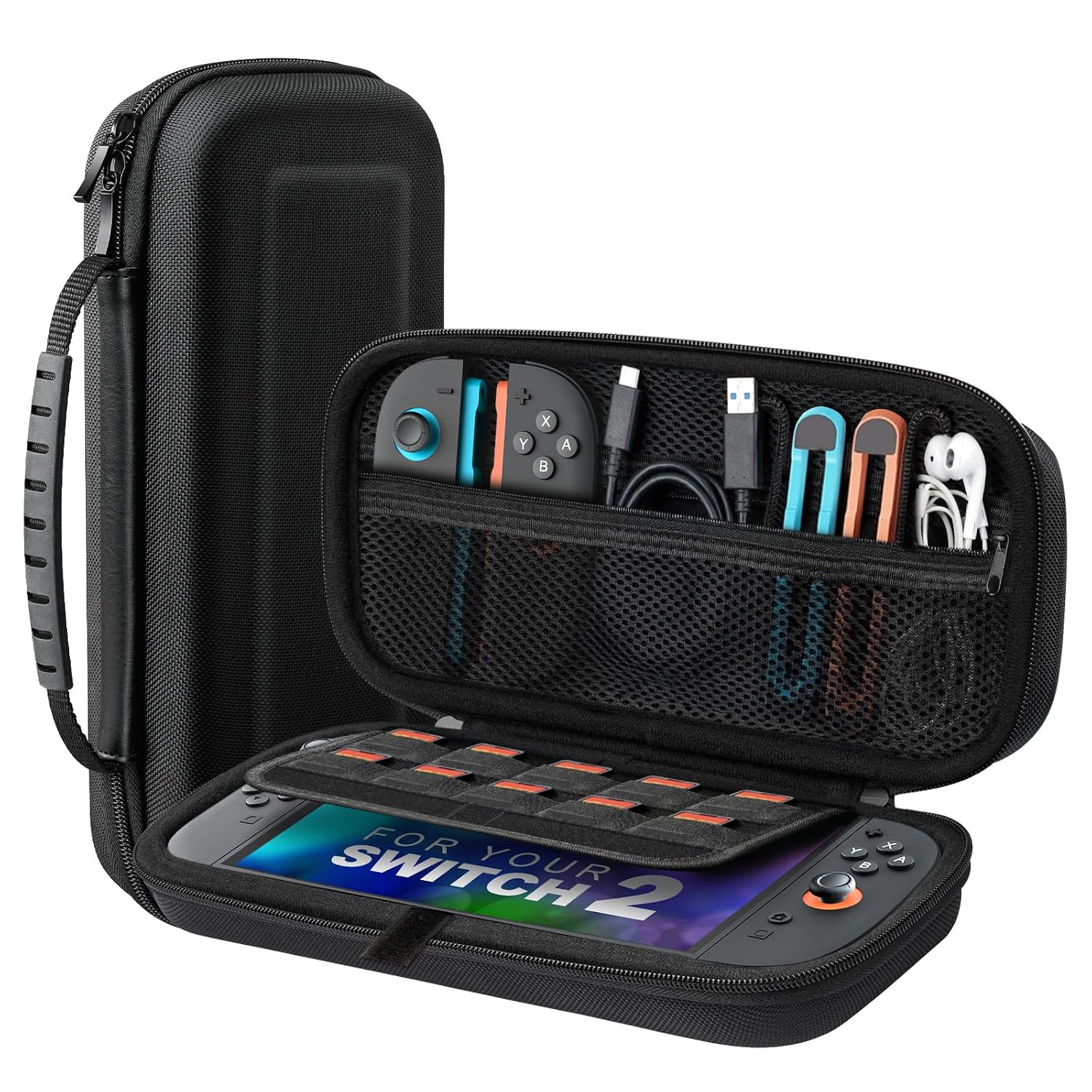 Detalle de TiMOVO Carrying Case for Switch 2, 10 Slots
