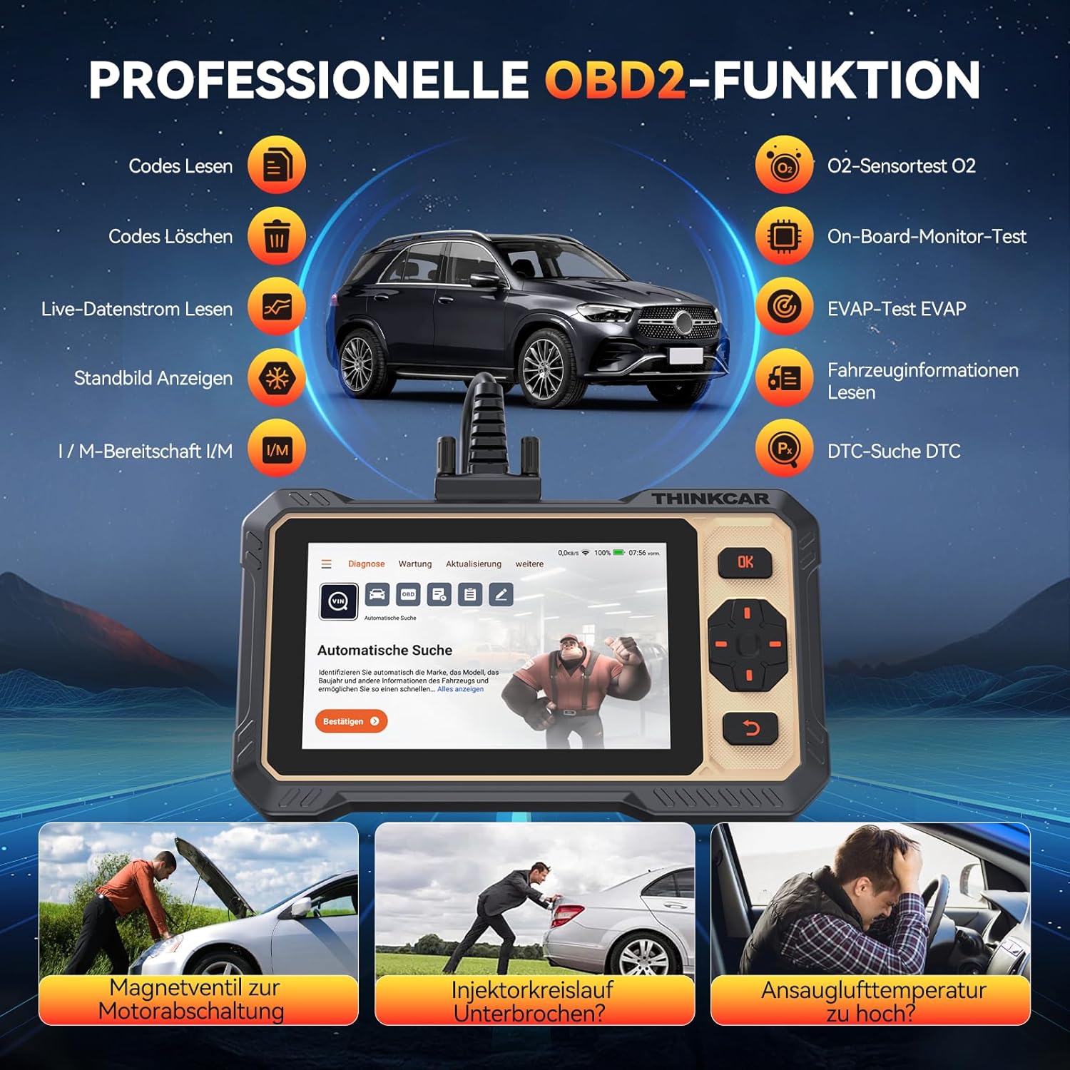 Thumbnail 6 de ThinkScan 662 OBD2 Diagnosegerät 4150mAh 📟