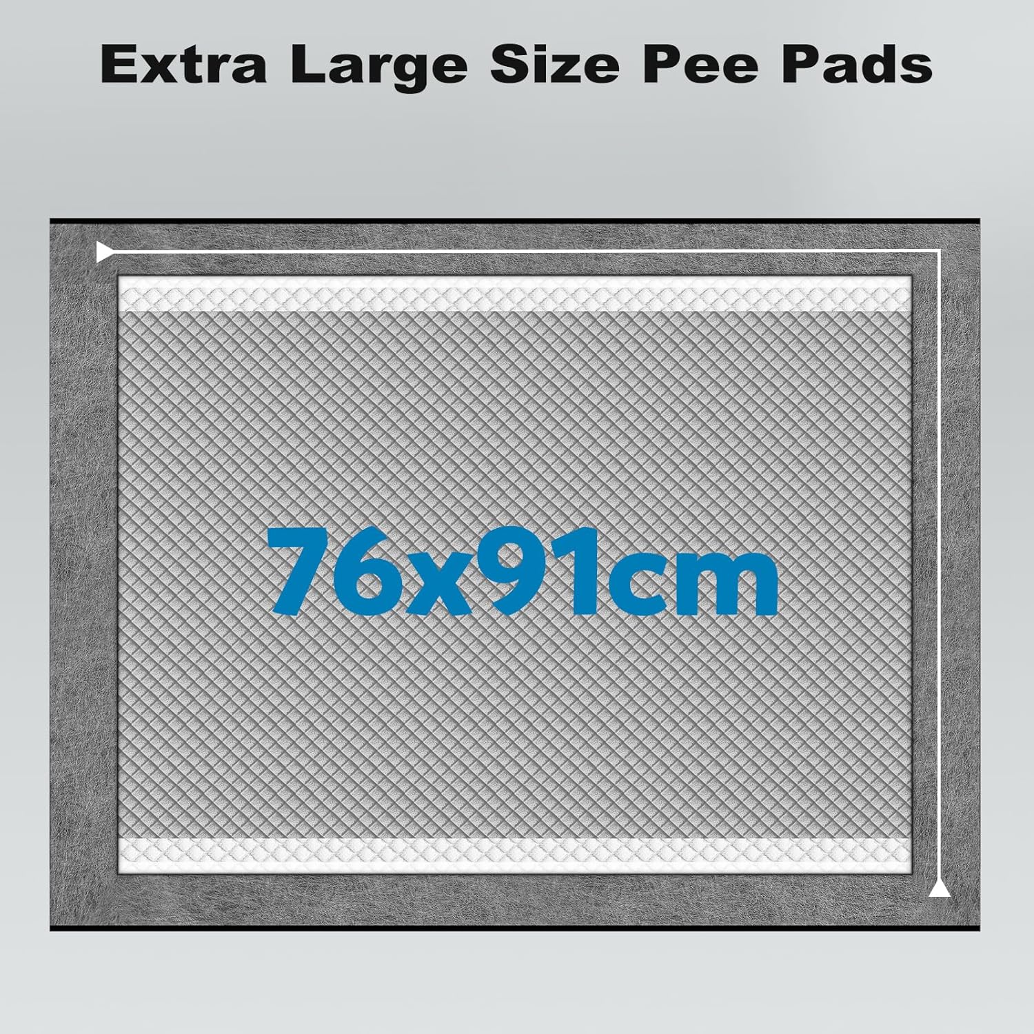 Detalle 1 de MIZOK Charcoal Puppy Pads Large 76x91cm