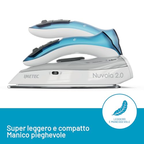Detalle de Imetec Nuvola 2.0 – Ferro da stiro a vapore da viaggio 1000W