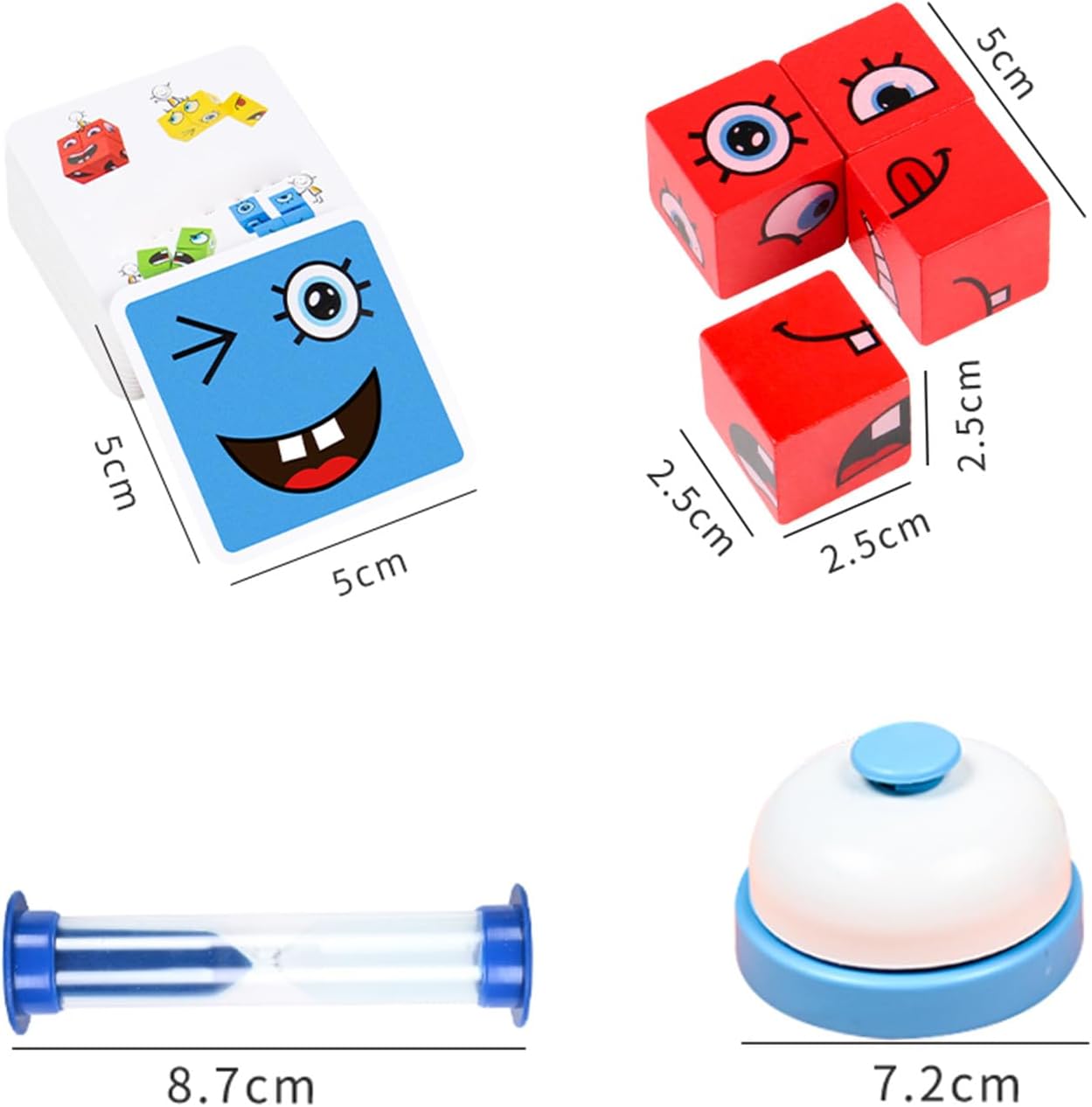 Detalle 2 de ZUNIPLEX Puzzle Building Blocks: cubo di legno con facce magiche per bambini dai 3 anni