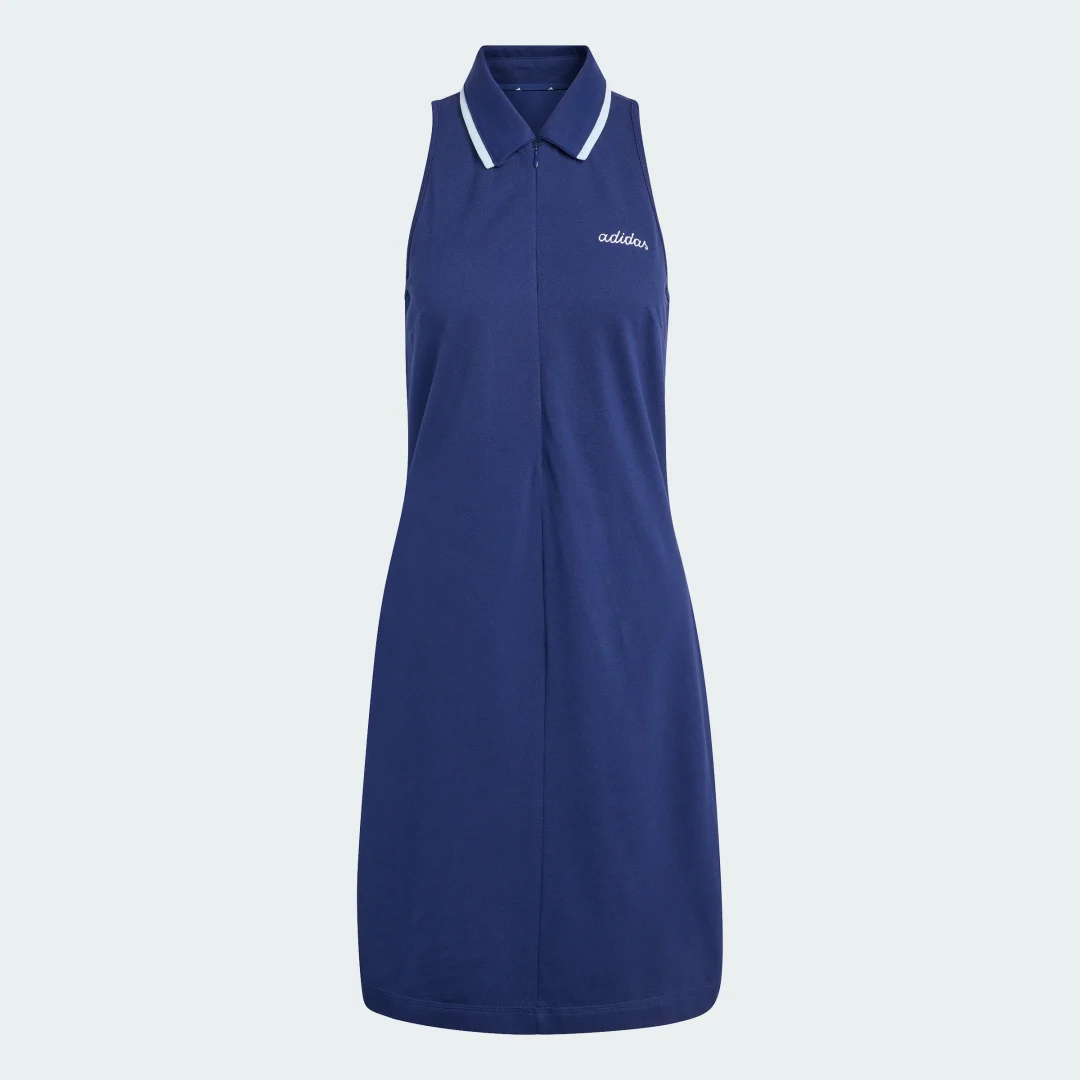 Detalle 2 de Vestido con diseño bordado Seasonal Essentials Colorpop Azul de Adidas