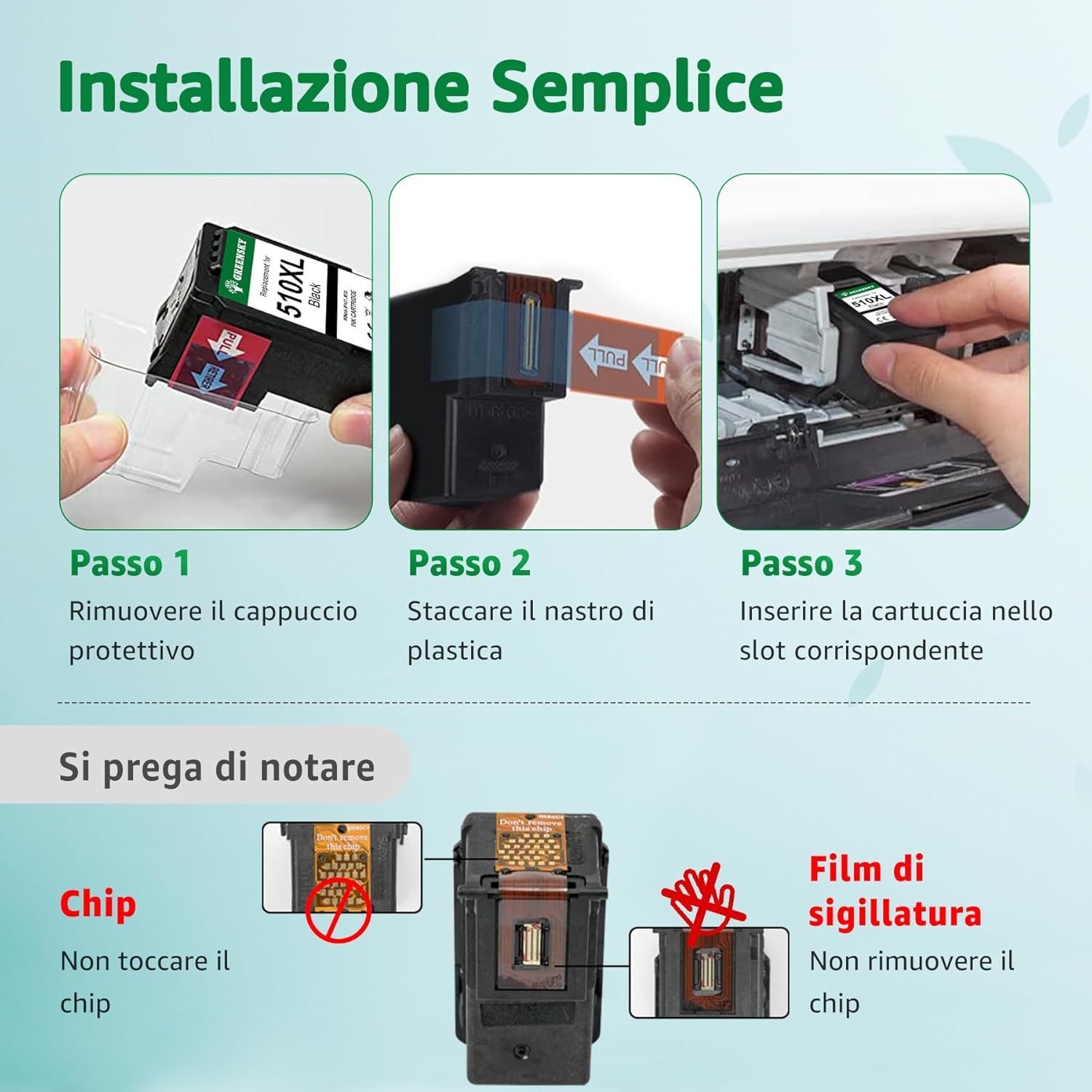 Thumbnail 6 de GREENSKY 510XL 511XL cartucce compatibili 410 pagine 🖨️