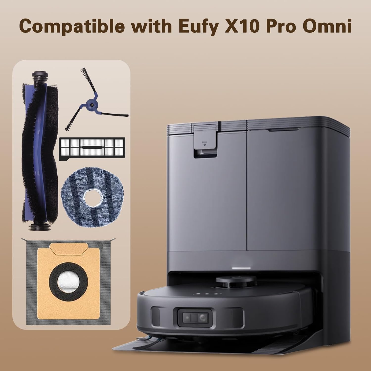 Detalle 2 de VIEWALL 19-Piece X10 Accessories Kit Replacement for Eufy X10 Pro Omni Robot Vacuum