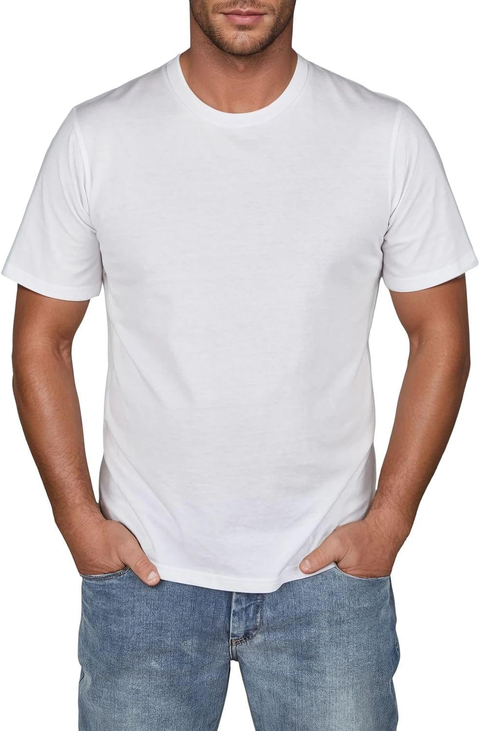 Thumbnail 1 de Jack & Jones Basic Regular Fit T-Shirt im 6er-Set – Rundhals, Schwarz/Weiß, Größen S–3XL
