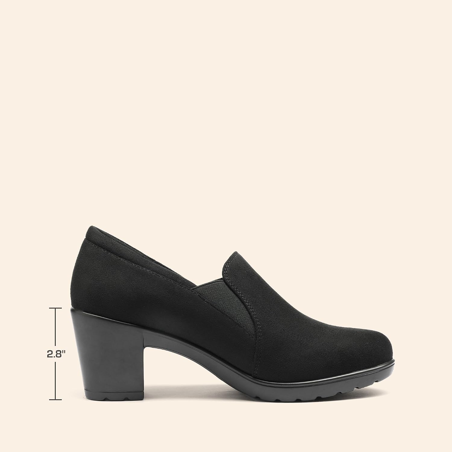 Detalle 2 de DREAM PAIRS Block Heel Loafers 2.8-Inch Heel