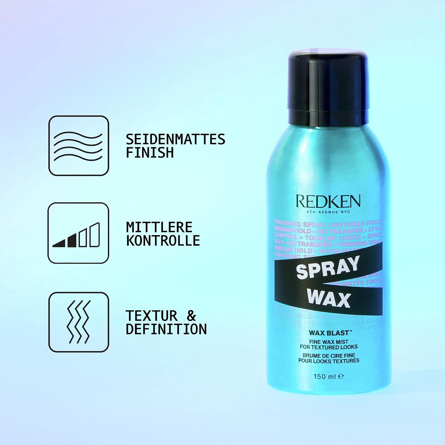Detalle de Redken Spray Wax: Texturierendes Sprühwachs für flexiblen Halt