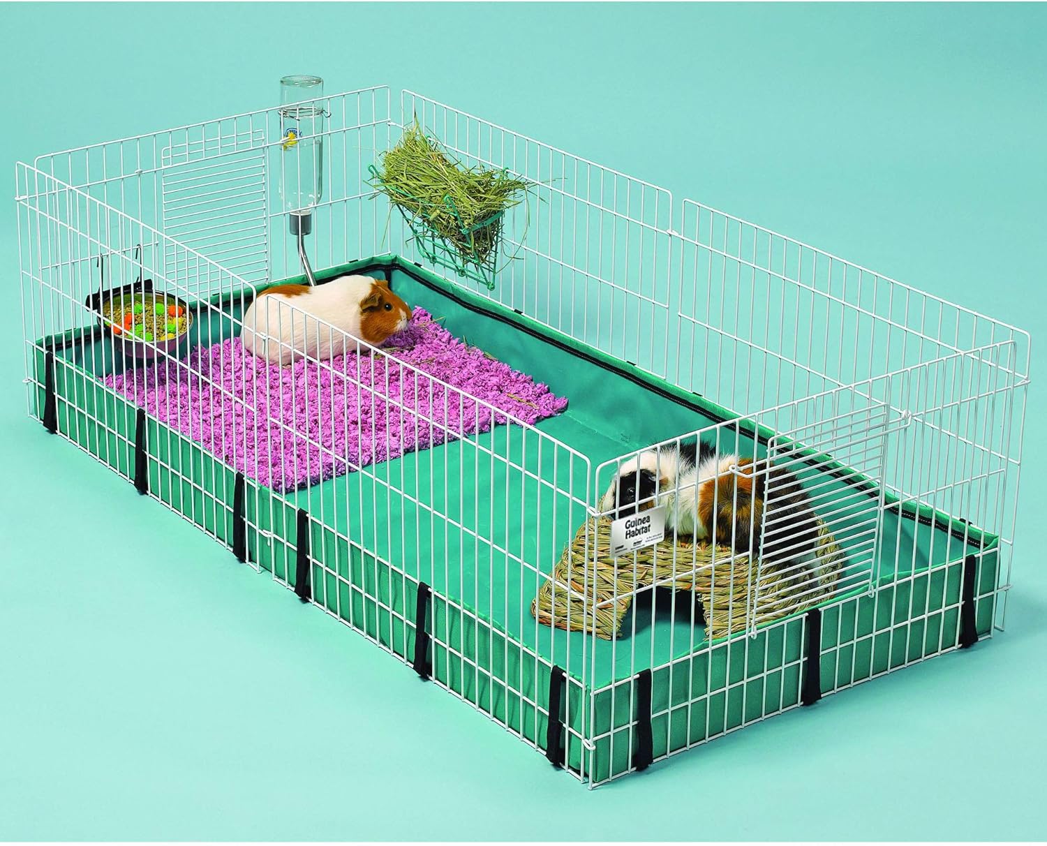 Detalle de MidWest Homes for Pets Gabbia per cavie 171GH: habitat espandibile in PVC lavabile, sicuro e pratico