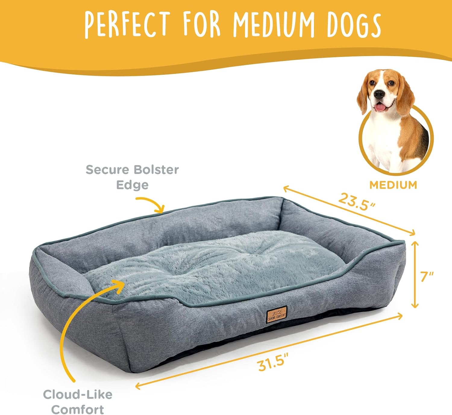 Thumbnail 4 de CANINE CANYON Dog Bed, 31.5-Inch
