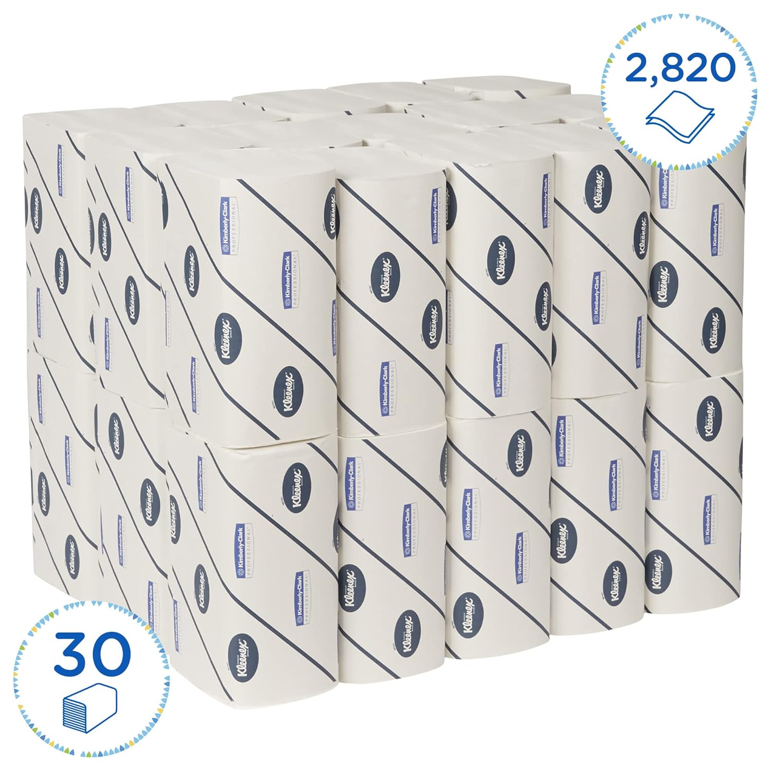 Detalle 2 de Essuie-mains enchevêtrés KLEENEX* ULTRA 6772 (30 paquets, blancs, 2 plis)