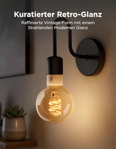 Detalle de Govee Smart Edison Glühbirne E27 G80 (2 Stück) – RGBWW Vintage LED mit Matter & Google Assistant