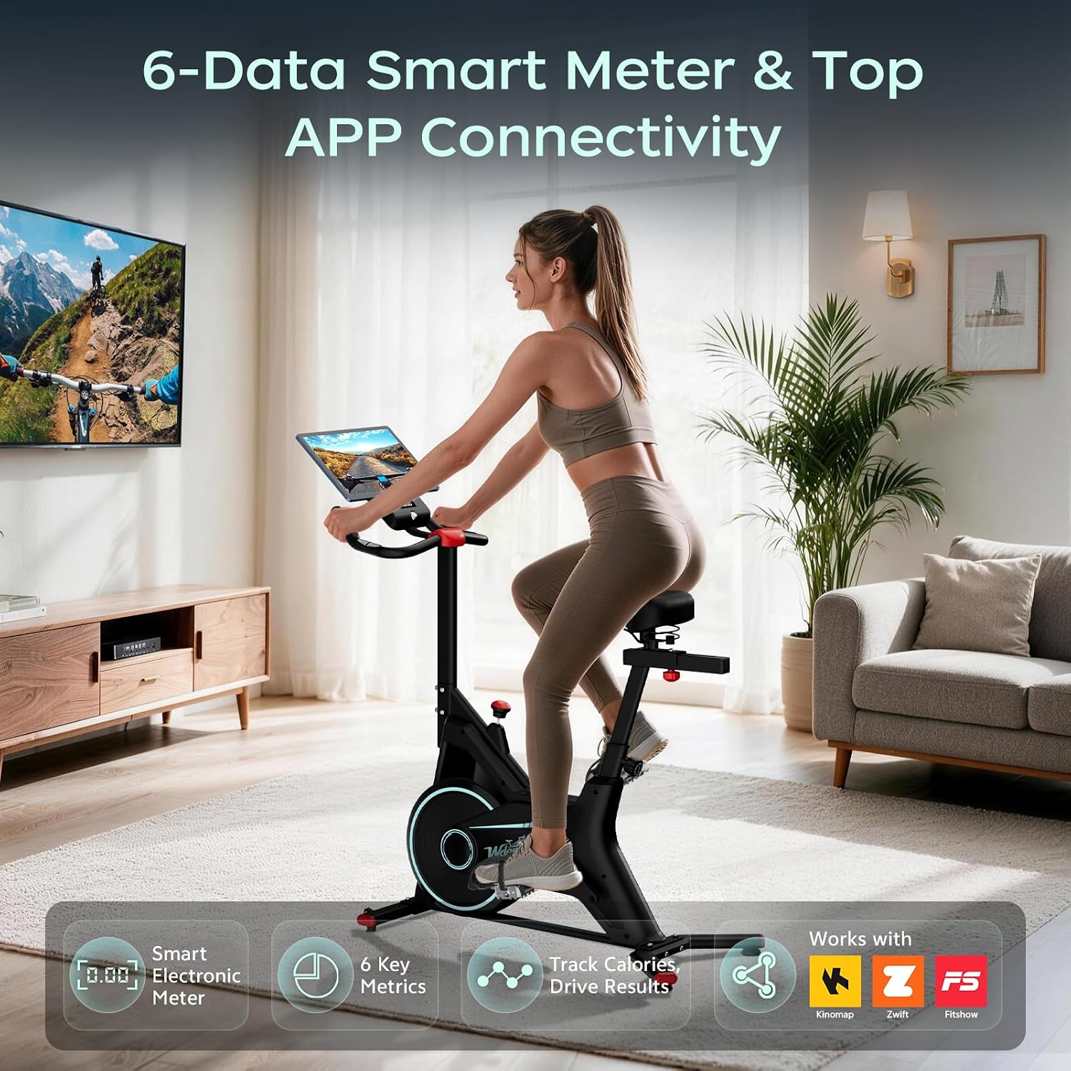 Detalle 2 de Indoor Spin Bike 300 lb Capacity