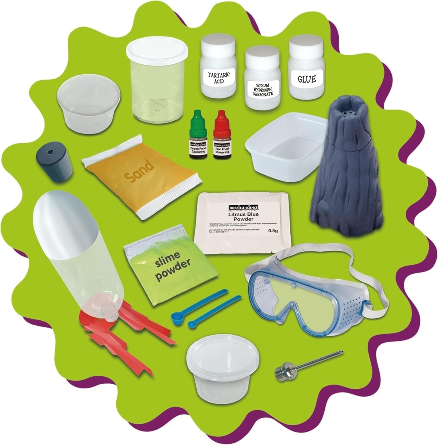 Detalle de GALT Explosive Experiments – Horrible Science Kit with 8 Fun Experiments