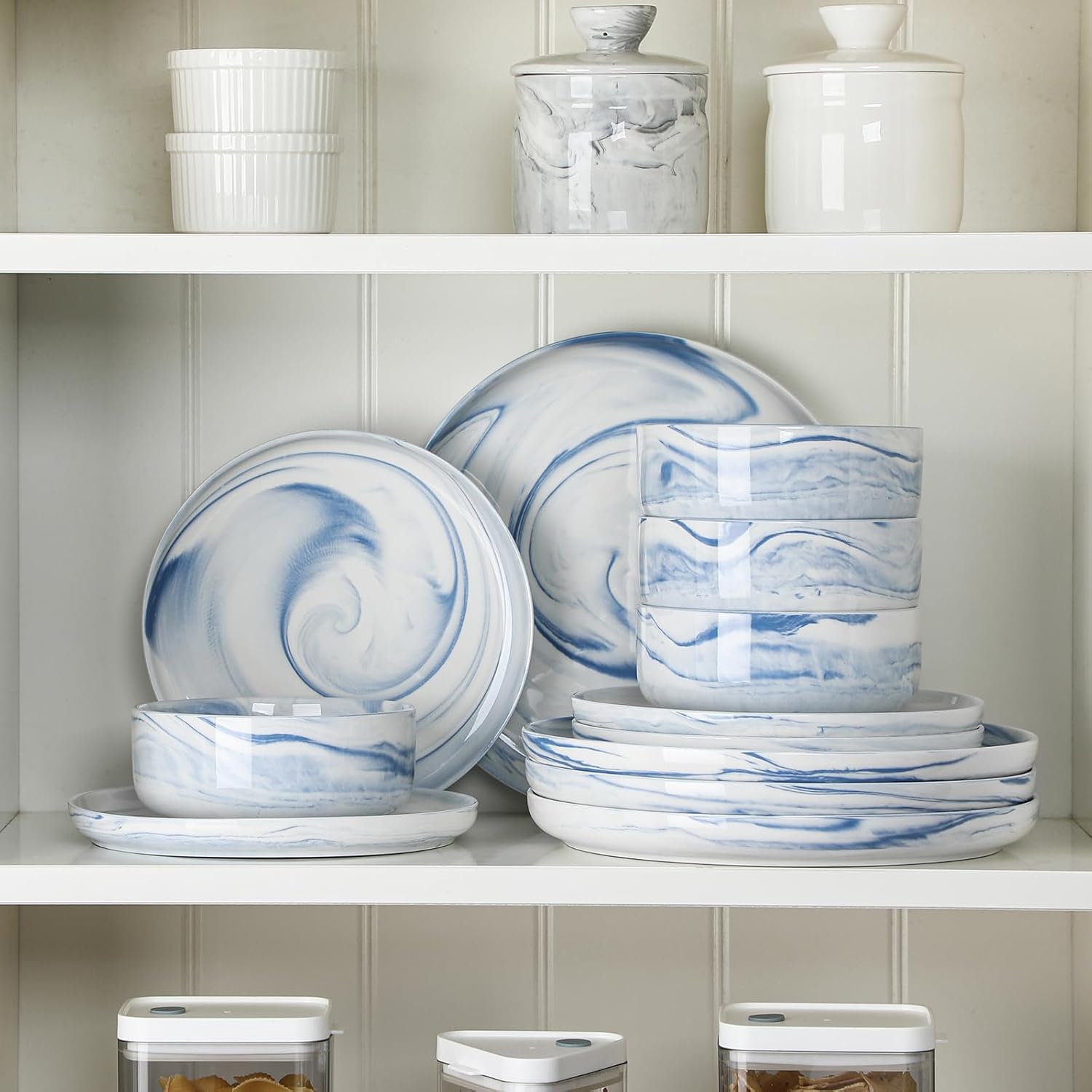 Thumbnail 5 de MALACASA LUNA 12-piece porcelain dinnerware set 🍽