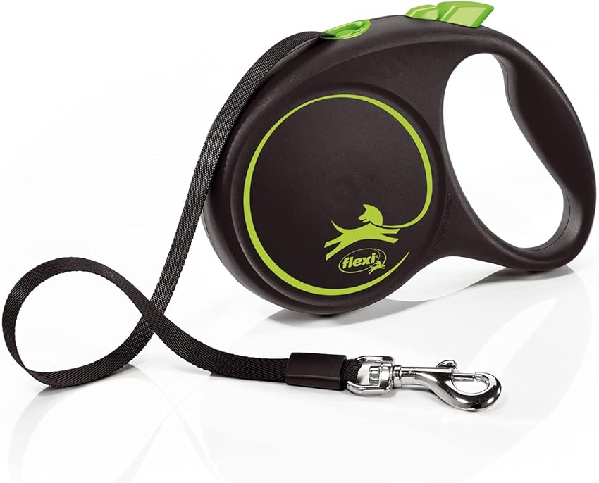 Detalle de Flexi Black Design M Cinta 5 m - Verde 🐾