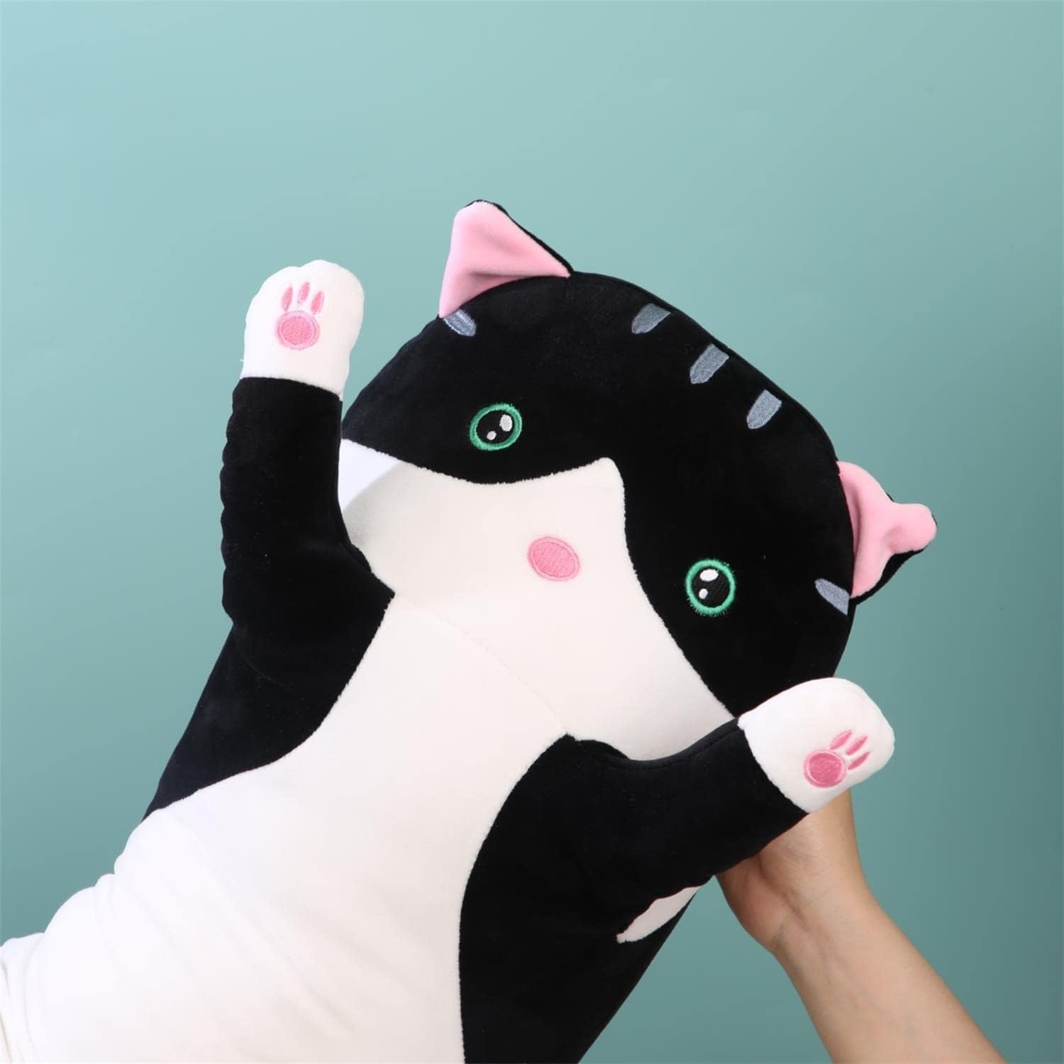 Detalle de Giant Cat Pillow Plush: 90cm Long Hugging Cat Body Pillow for Cozy Comfort