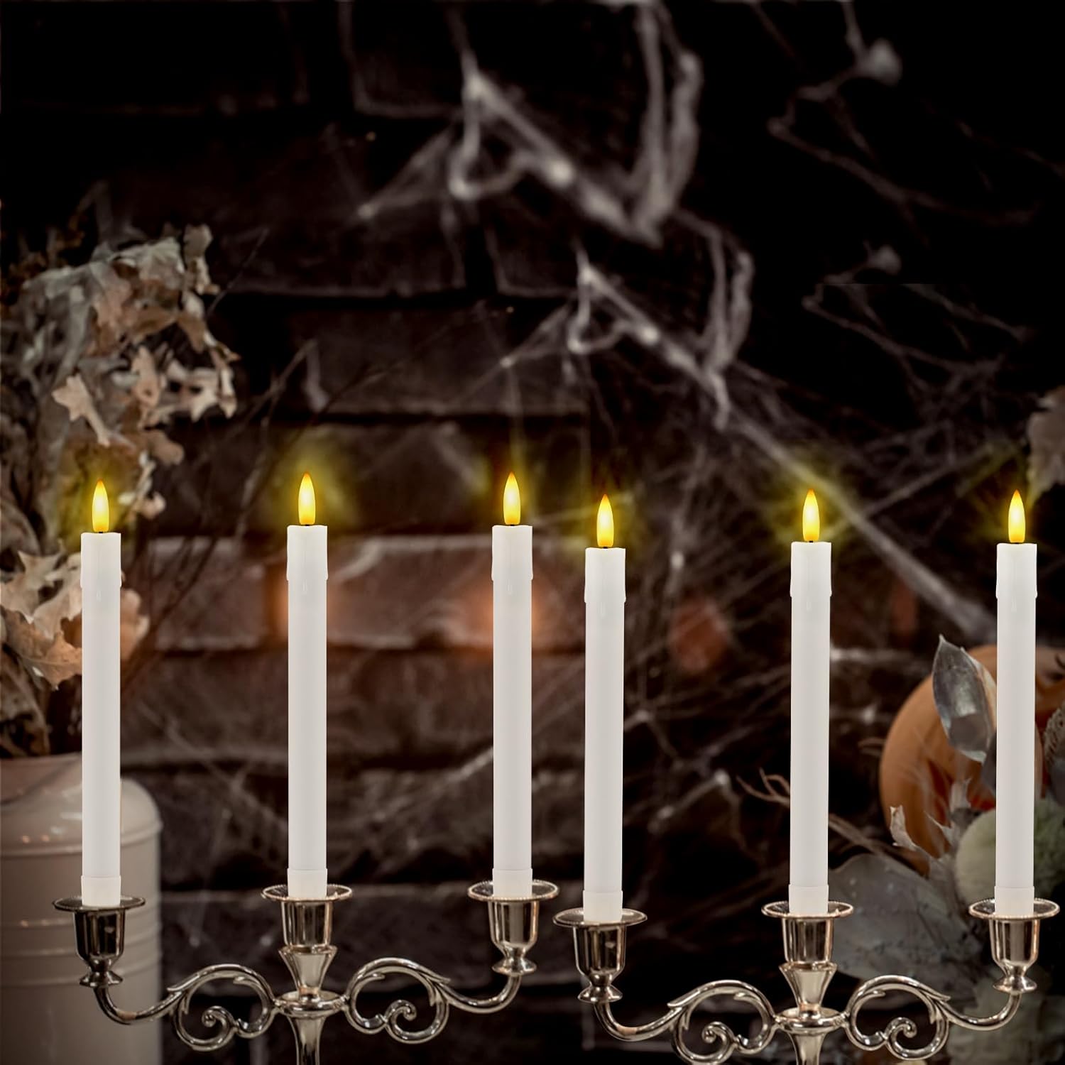 Thumbnail 4 de Cimetech Candele LED a Bastoncino con Telecomando (6 pezzi) – 22,5 cm di altezza, fiamma tremolante e timer