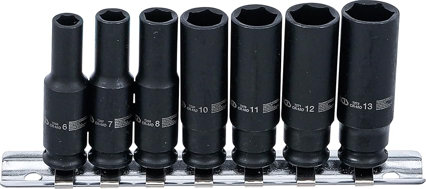 BGS 5299 Juego de llaves vaso impacto 7 piezas 6–13 mm 🔧