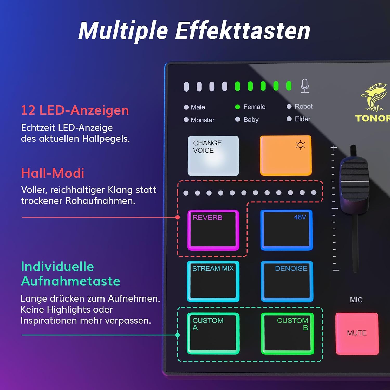 Thumbnail 6 de Podcast-Ausrüstungspaket: Audio-Interface, Dynamisches Mikrofon-Set mit Galgenarm – USB-Stick für Content-Erstellung