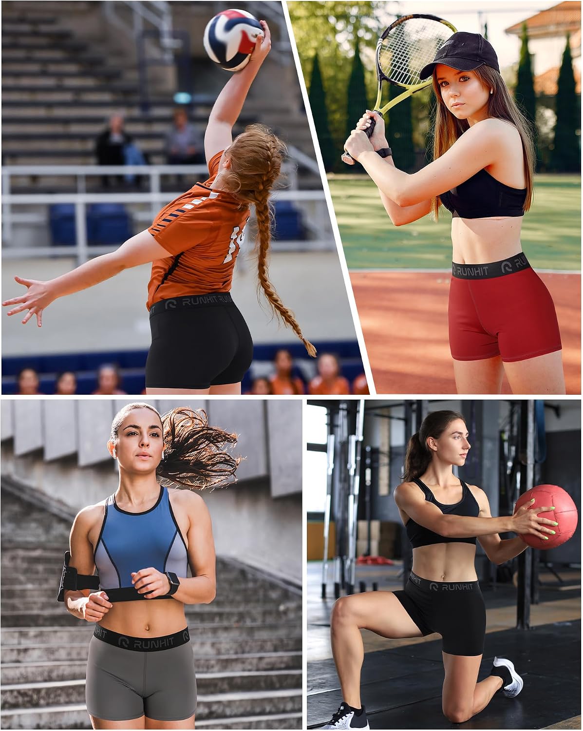 Thumbnail 5 de Runhit 3" Volleyball Shorts 3 Pack