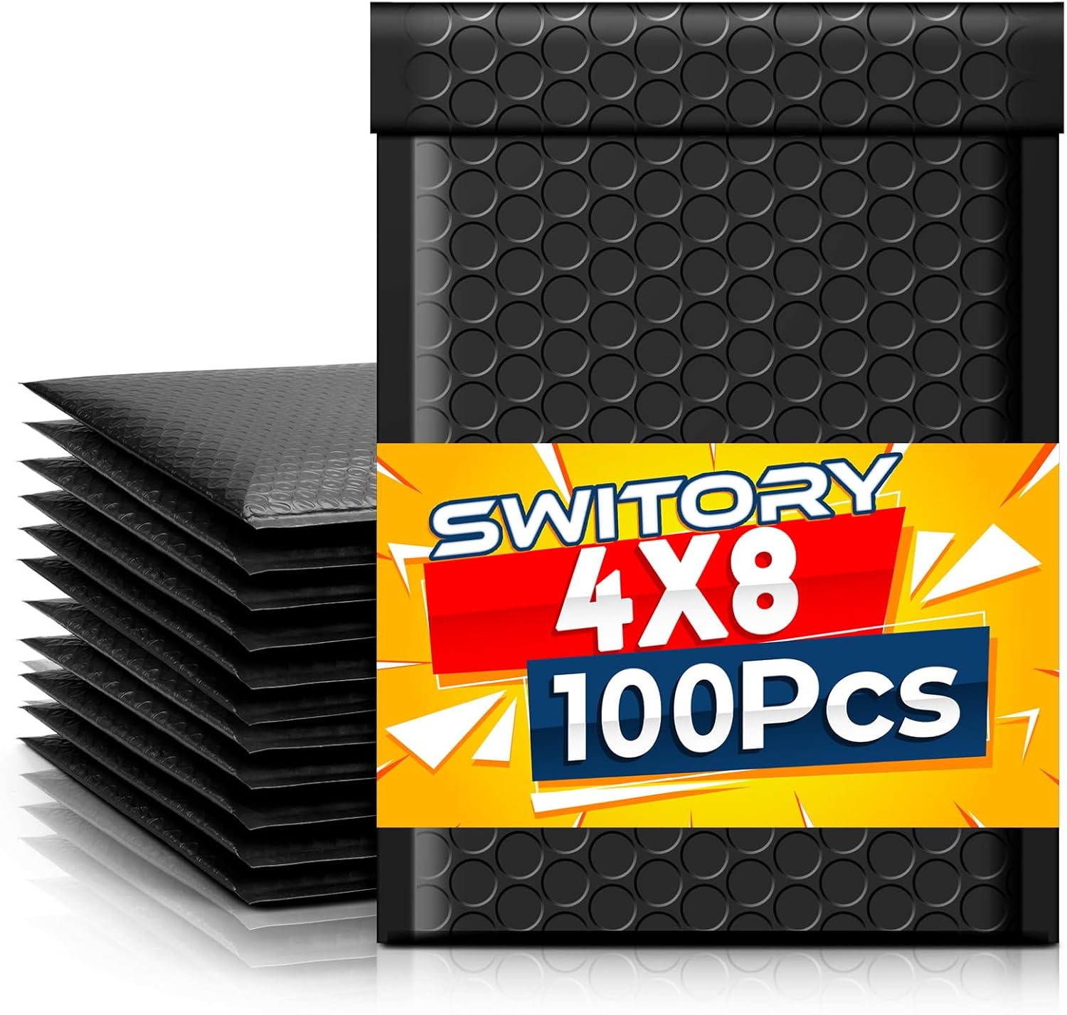 Switory 100pcs A6 Bubble Mailers: Padded Envelopes with Waterproof, Moisture-Proof Protection