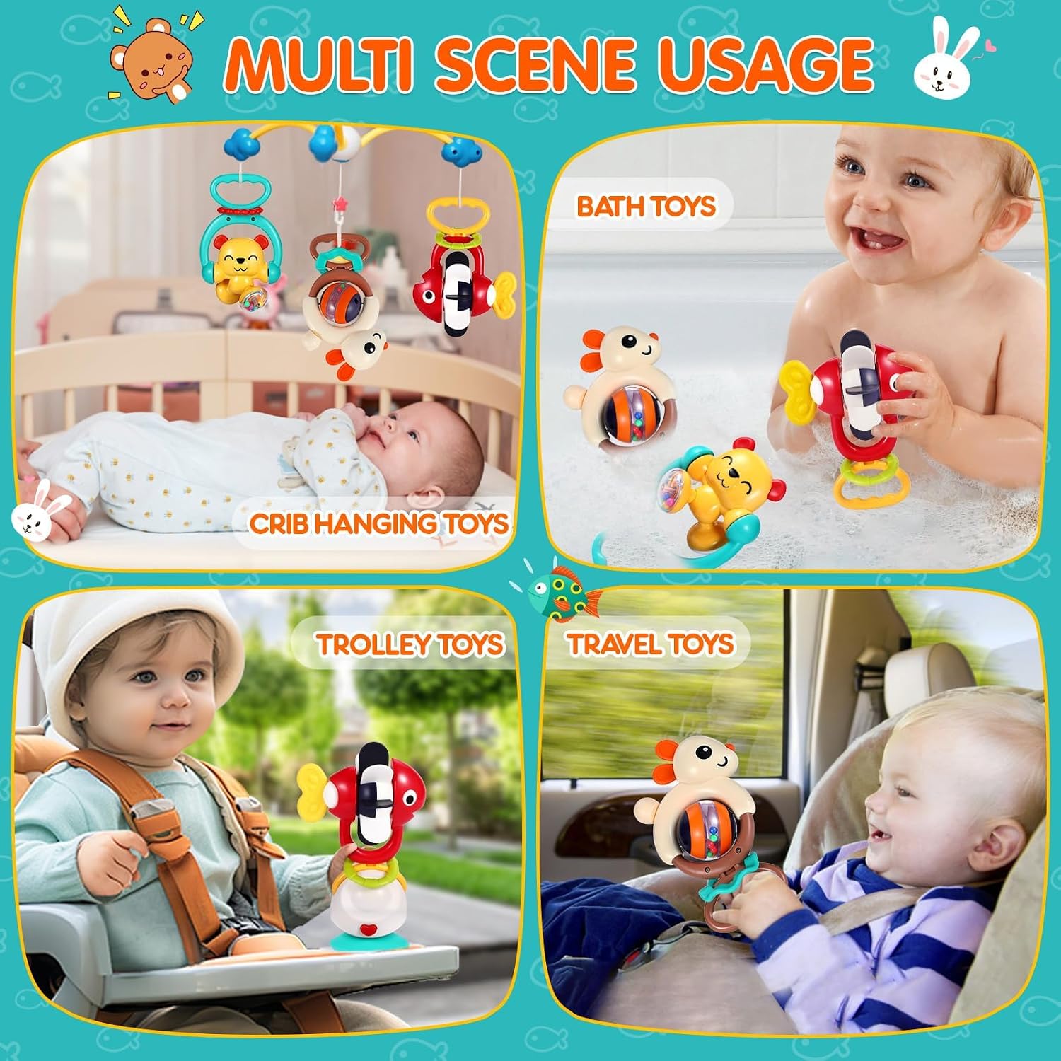 Thumbnail 6 de Baby Toys 6-12 Months Suction Rattles