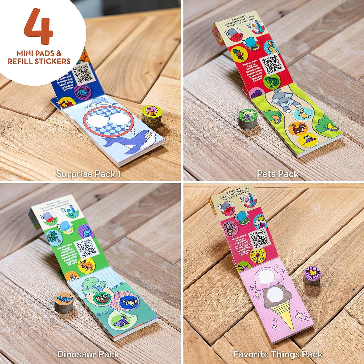 Detalle 2 de Melissa & Doug Sticker Wow Mini Activity Pads 800 Stickers