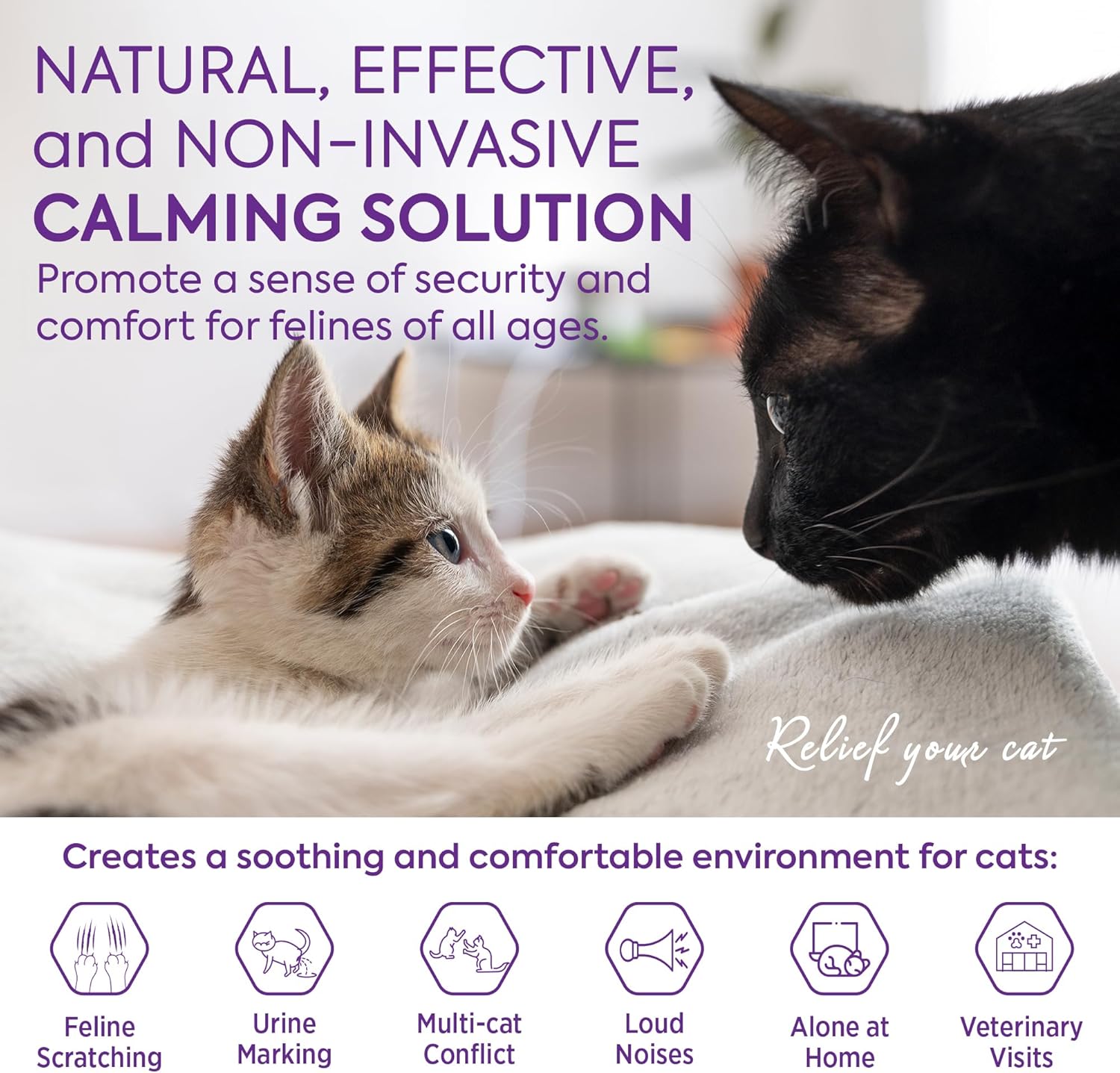Thumbnail 1 de TopSum Cat Calming Plug-in 2-pack diffuser 🐱