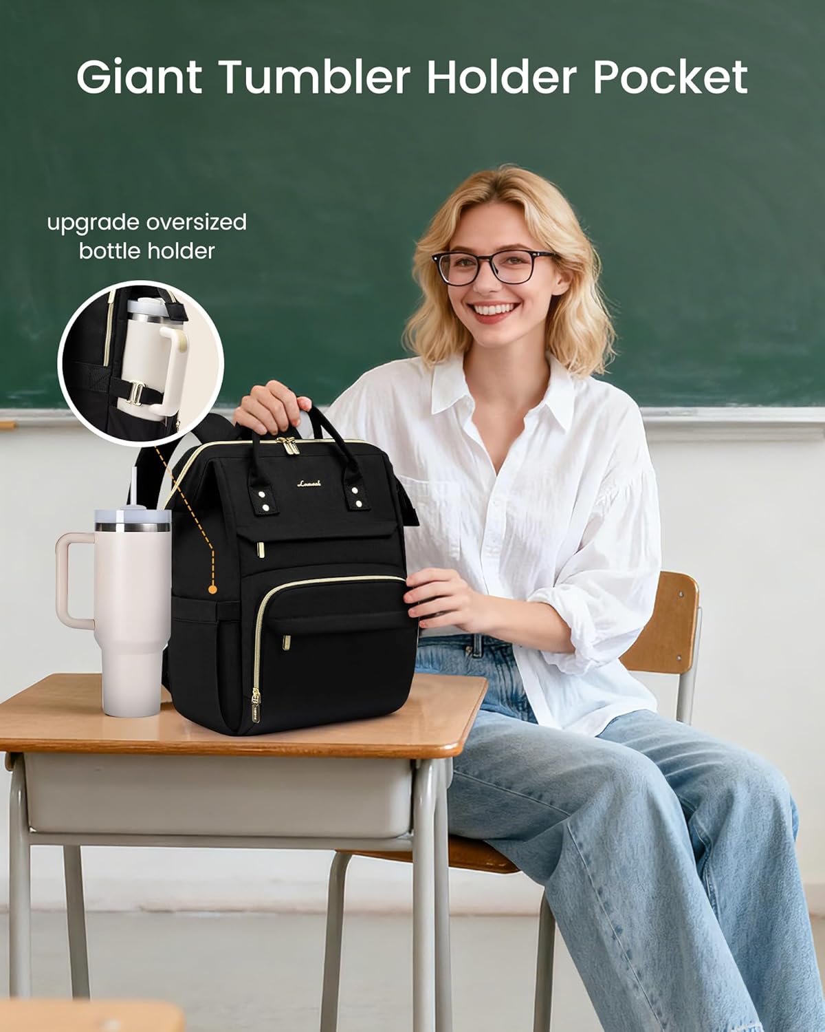 Thumbnail 1 de LOVEVOOK Laptop Backpack 15.6-inch waterproof daypack