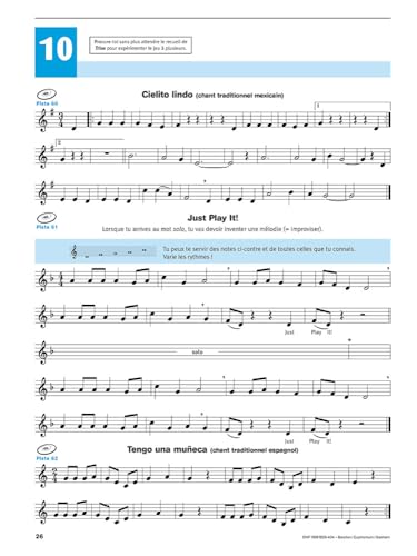 Detalle de Écouter, lire & jouer 1 - Baryton/Euphonium/Saxhorn TC de Jean Castelain | Méthode avec audio en ligne