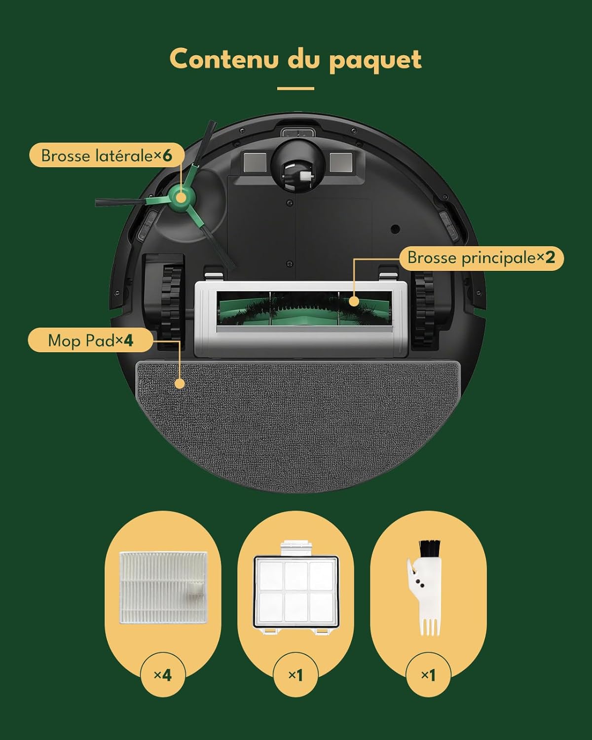 Thumbnail 6 de Lot de 18 Accessoires iRobacc pour Roomba 105 Combo / Roomba Combo Essential