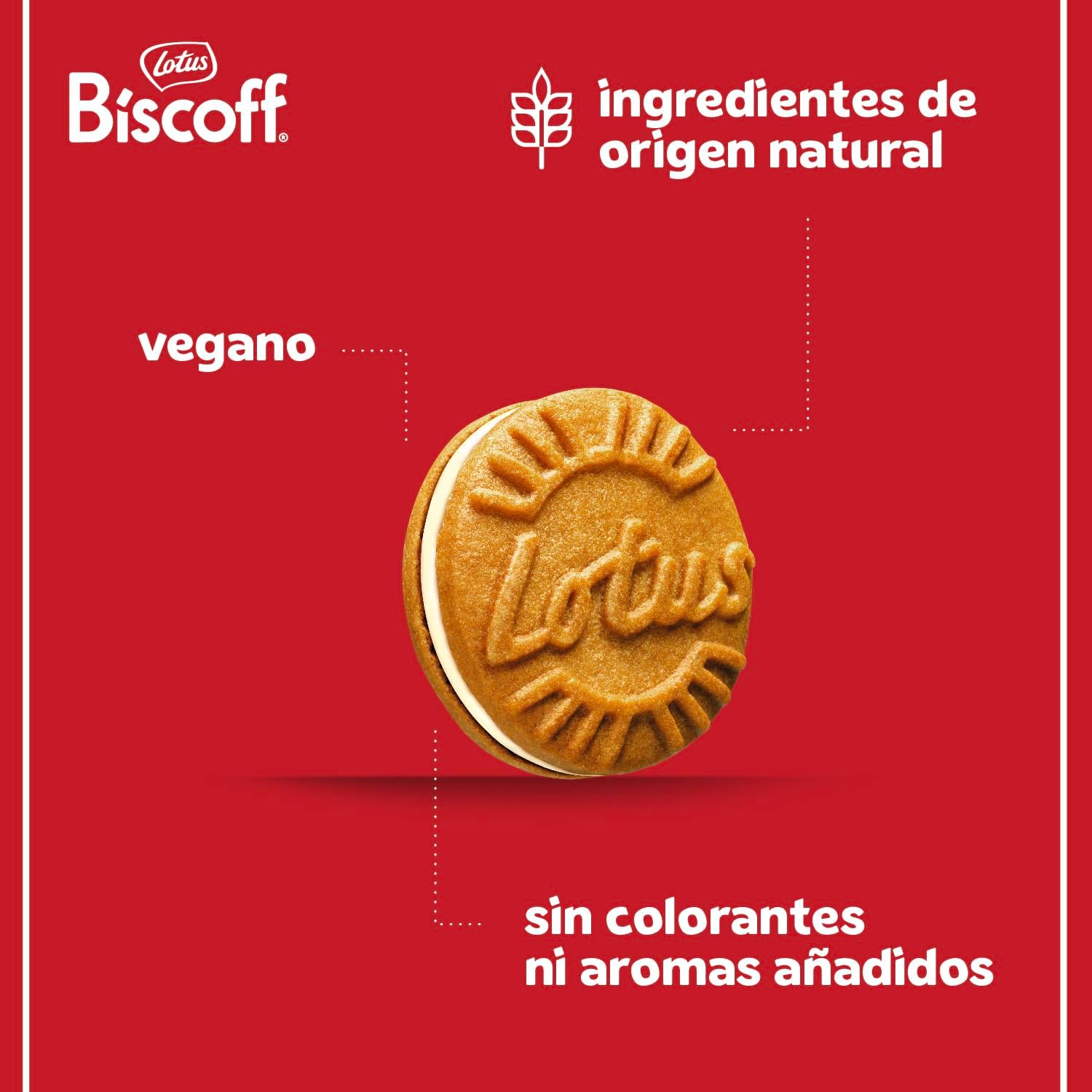Detalle 2 de Lotus Biscoff Galletas rellenas 9x150g 🍪