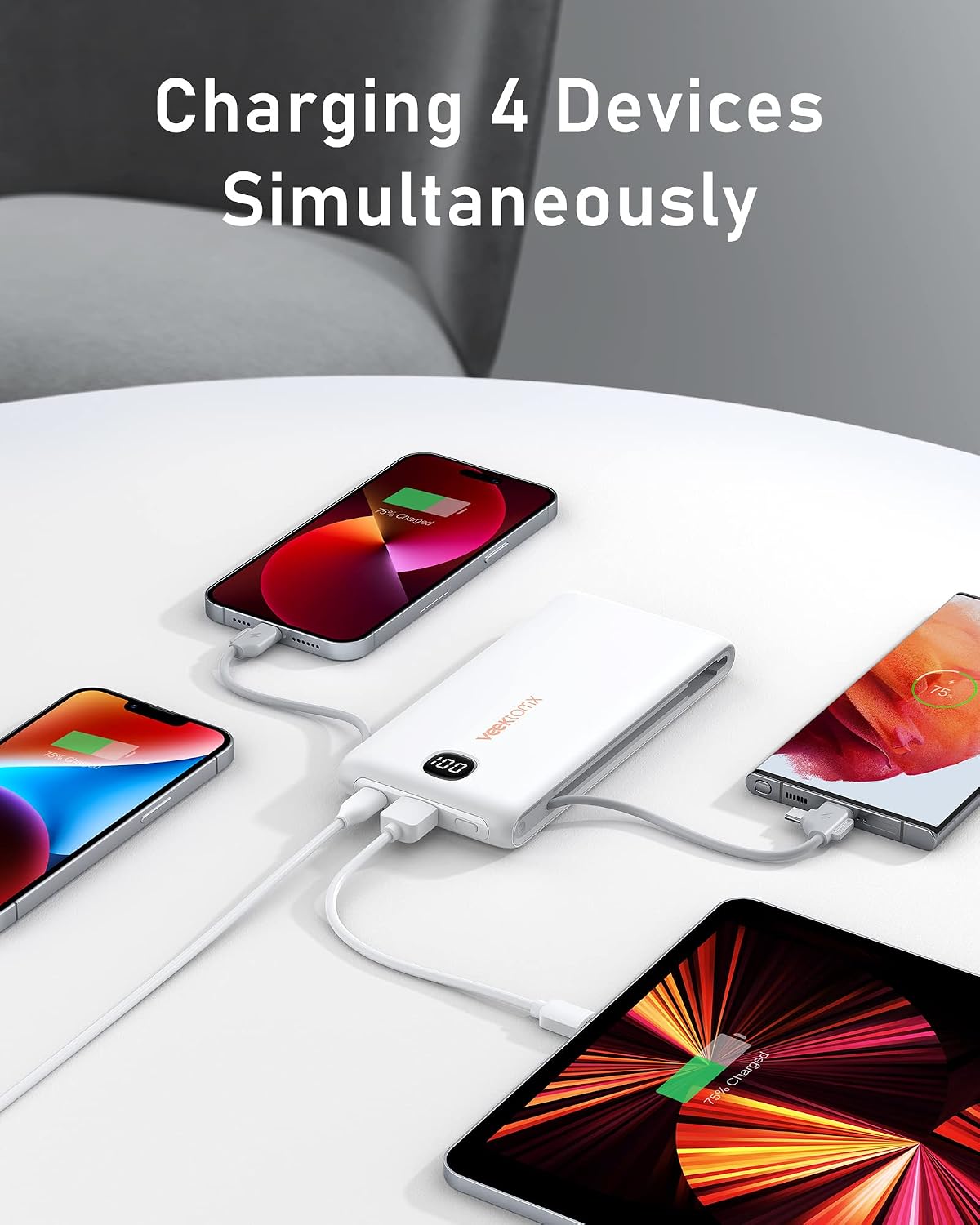 Detalle 2 de VEEKTOMX Power Bank 10,000mAh