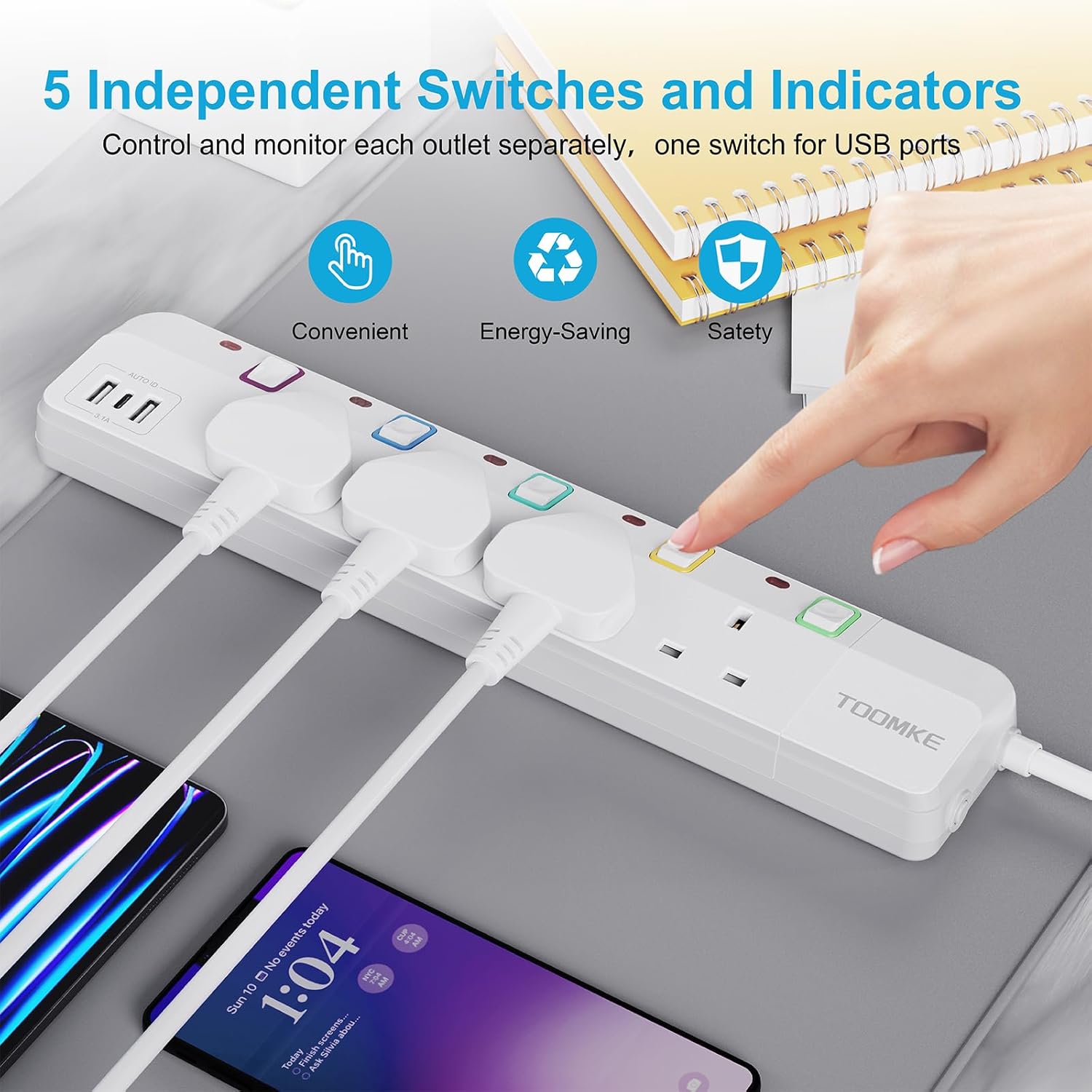Thumbnail 3 de 10M Extension Lead with Switches