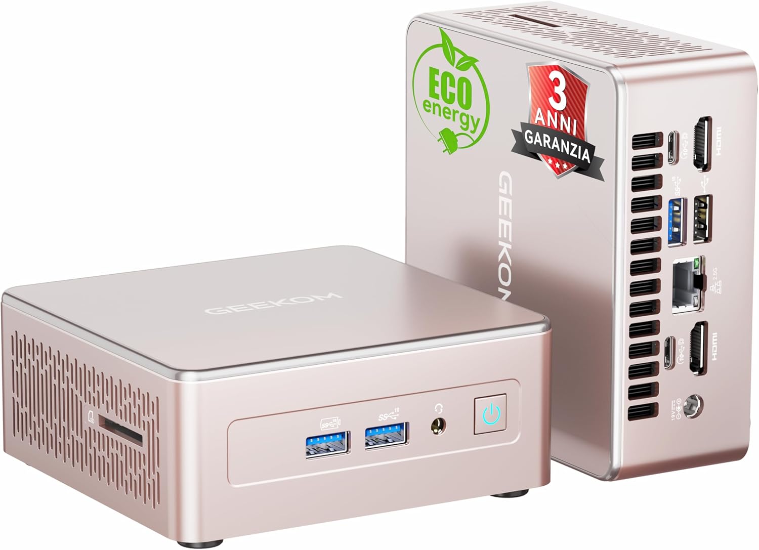 Detalle de GEEKOM A5 Mini PC Ryzen 7 5825U 16GB