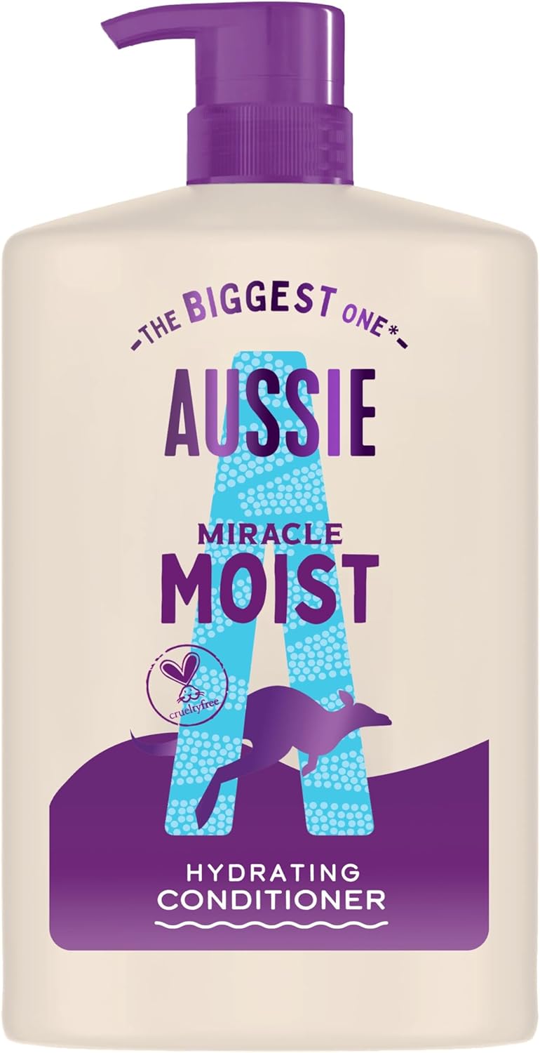Detalle de Aussie Miracle Moist Après-shampooing démêlant 1000ml 💇♀