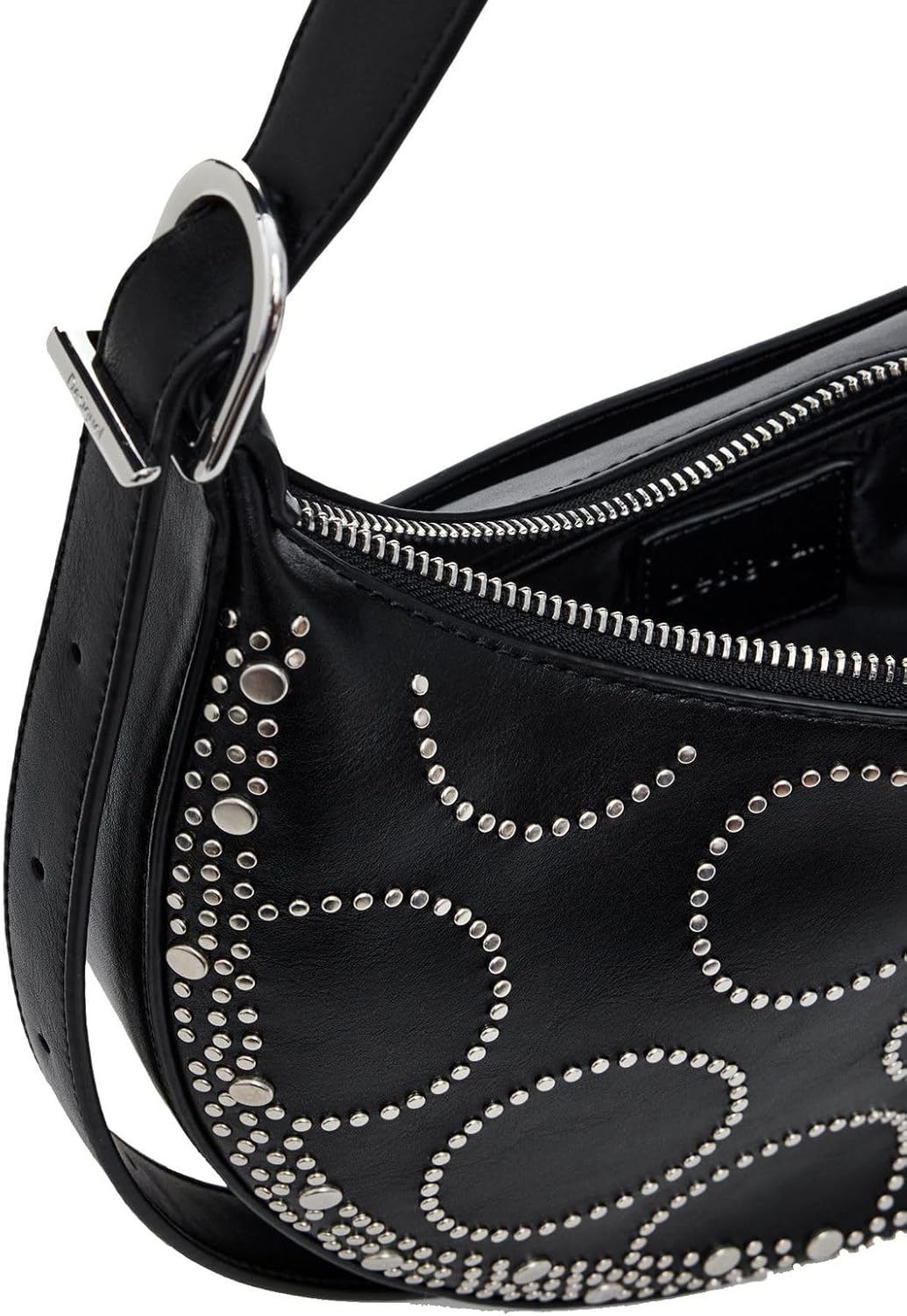 Thumbnail 4 de Desigual BAG_PUNKETTE_CASCAIS MEDI – Umhängetasche in Schwarz mit Nieten-Dekor, 2000 BLACK, U