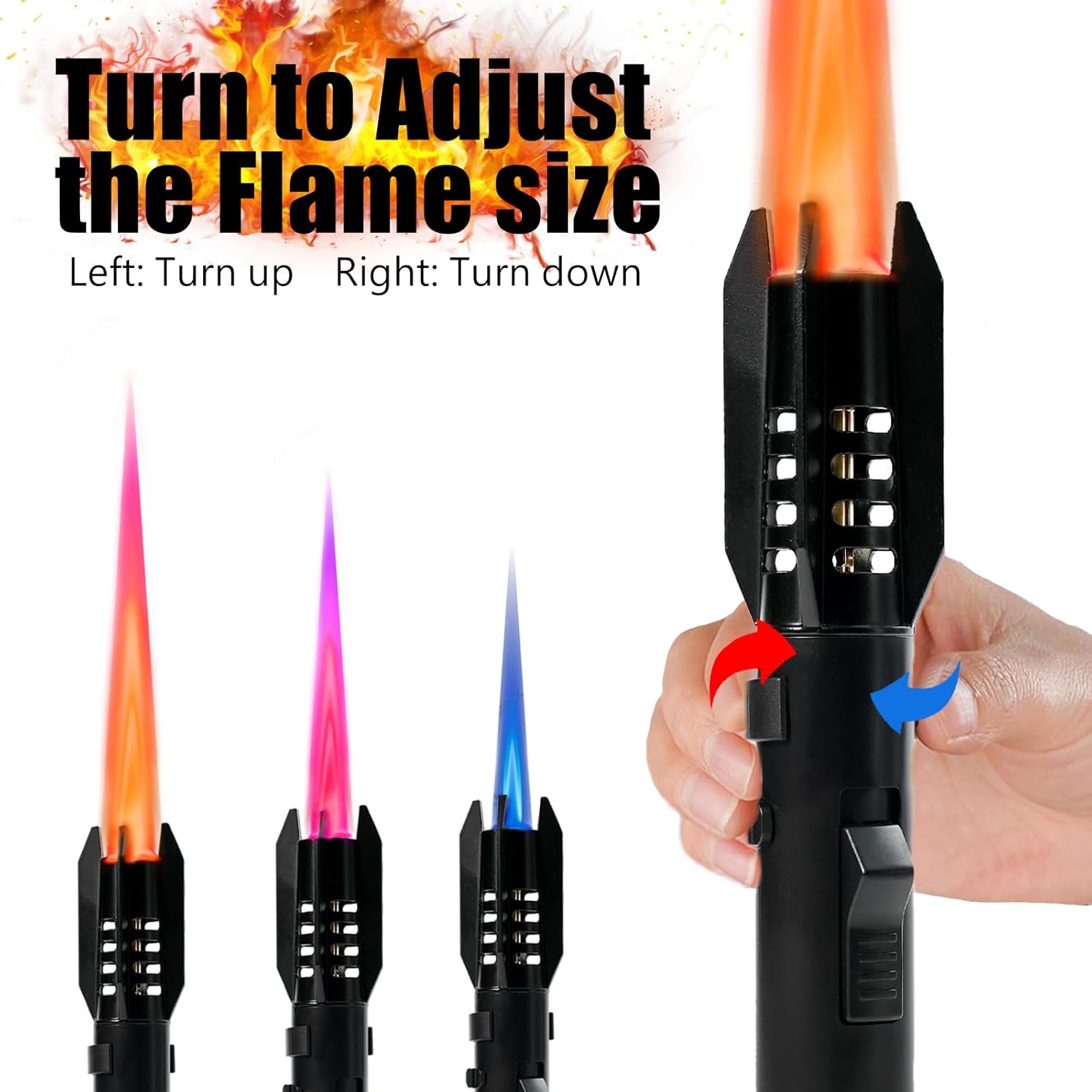 Thumbnail 4 de BARMI Camping Lighter – Windproof adjustable flame butane lighter with safety lock (refillable)