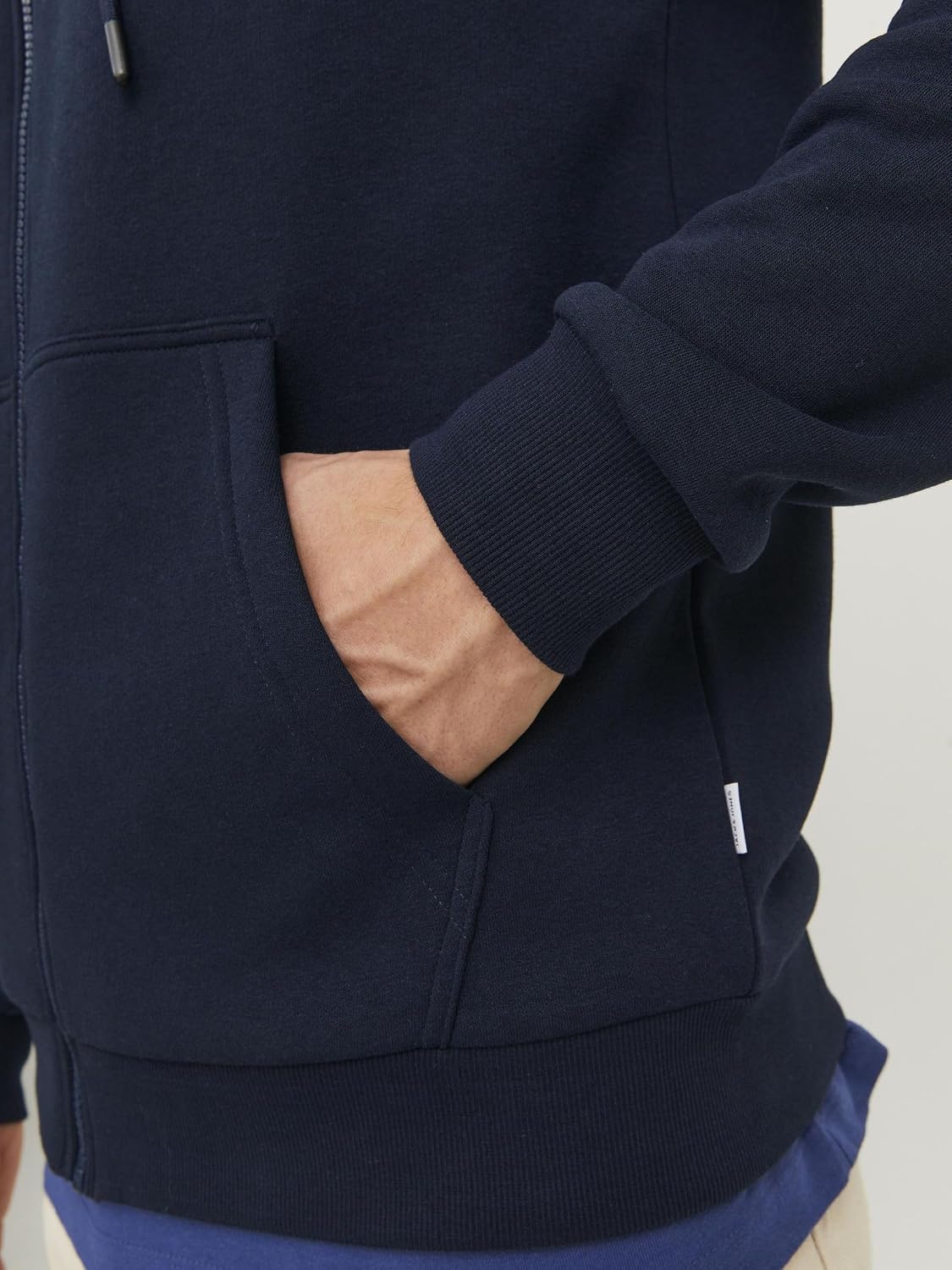 Thumbnail 6 de Jack & Jones Zip Hoodie Plain con zip e vestibilità relaxed