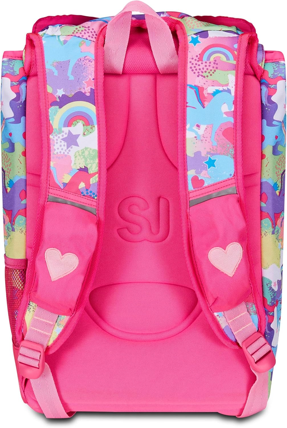 Thumbnail 6 de SJ Gang Style Jam Gang Schulrucksack – erweiterbar, Rosa, 22–29 l, 3 Fächer, Seitenreißverschlüsse