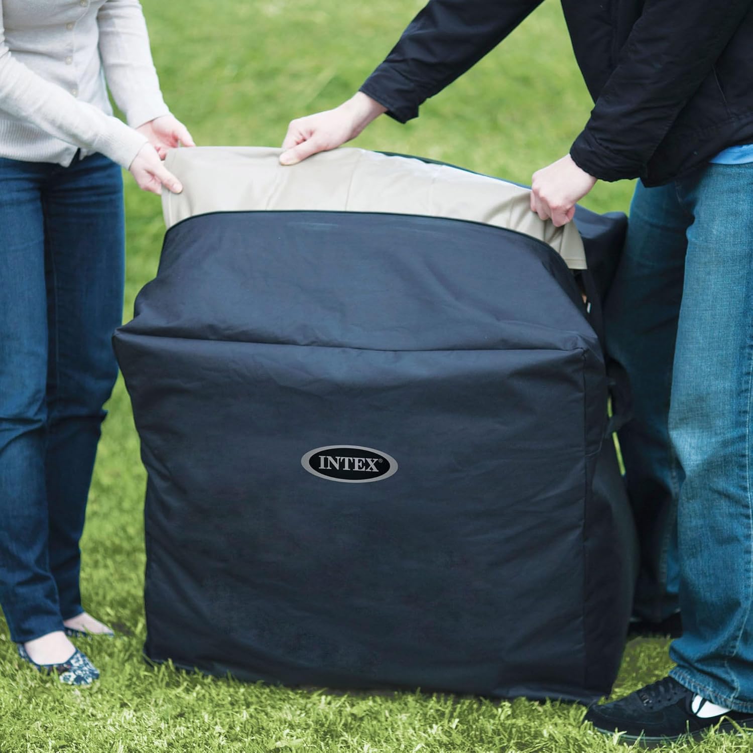 Detalle 2 de Intex Spa Hinchable Cuadrado Greystone Deluxe 4 Personas