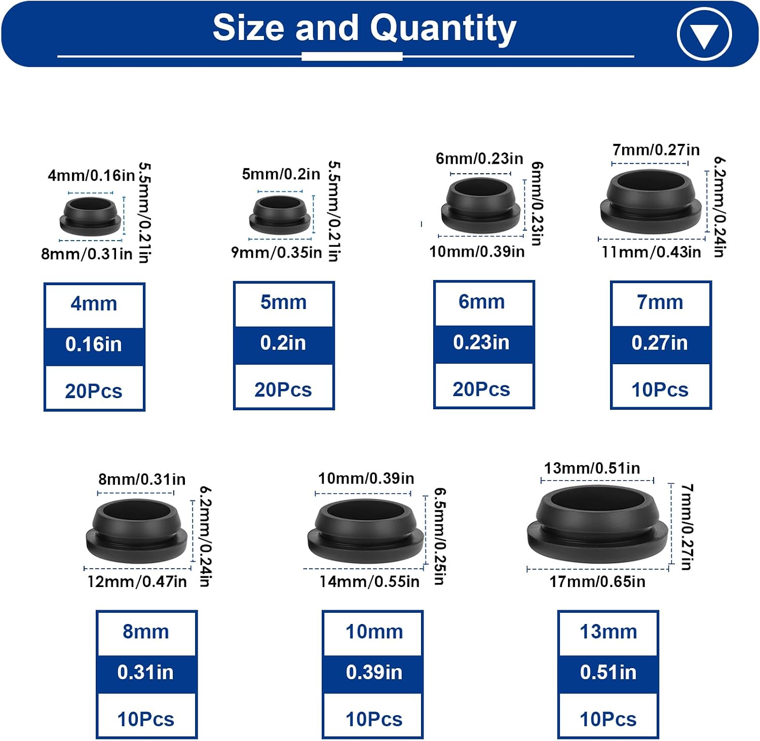 Detalle 2 de Tnisesm Silicone Rubber Hole Plugs