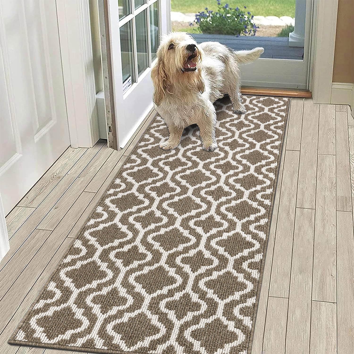 Thumbnail 4 de SHACOS Hallway Runner Rug Non Slip 60x180 cm – Washable Brown