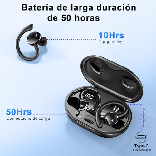 Detalle de Matast 2026: Auriculares Inalámbricos Deportivos con Bluetooth 5.4, ESTÉREO HiFi y IP7