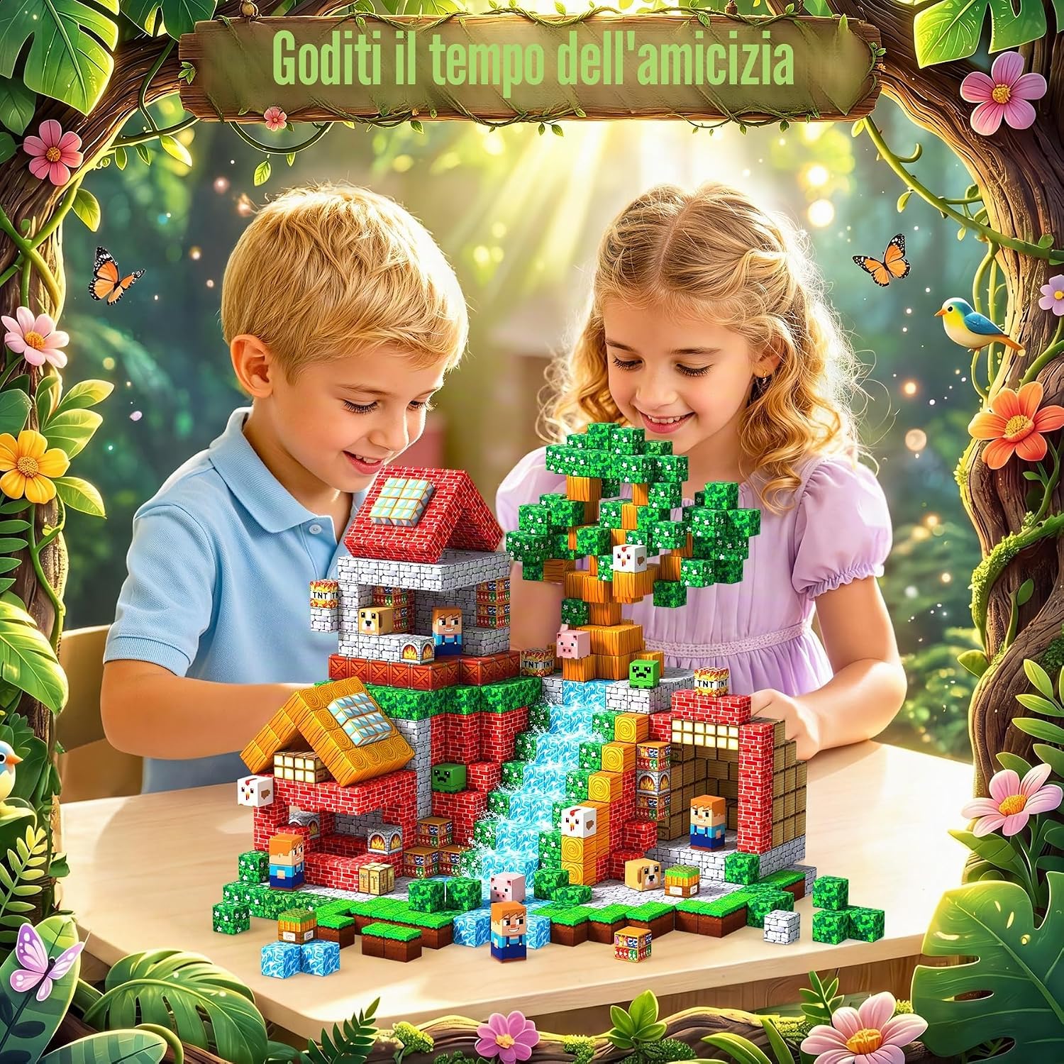 Detalle de COOLJOYA costruzioni magnetiche per bambini 108 pezzi